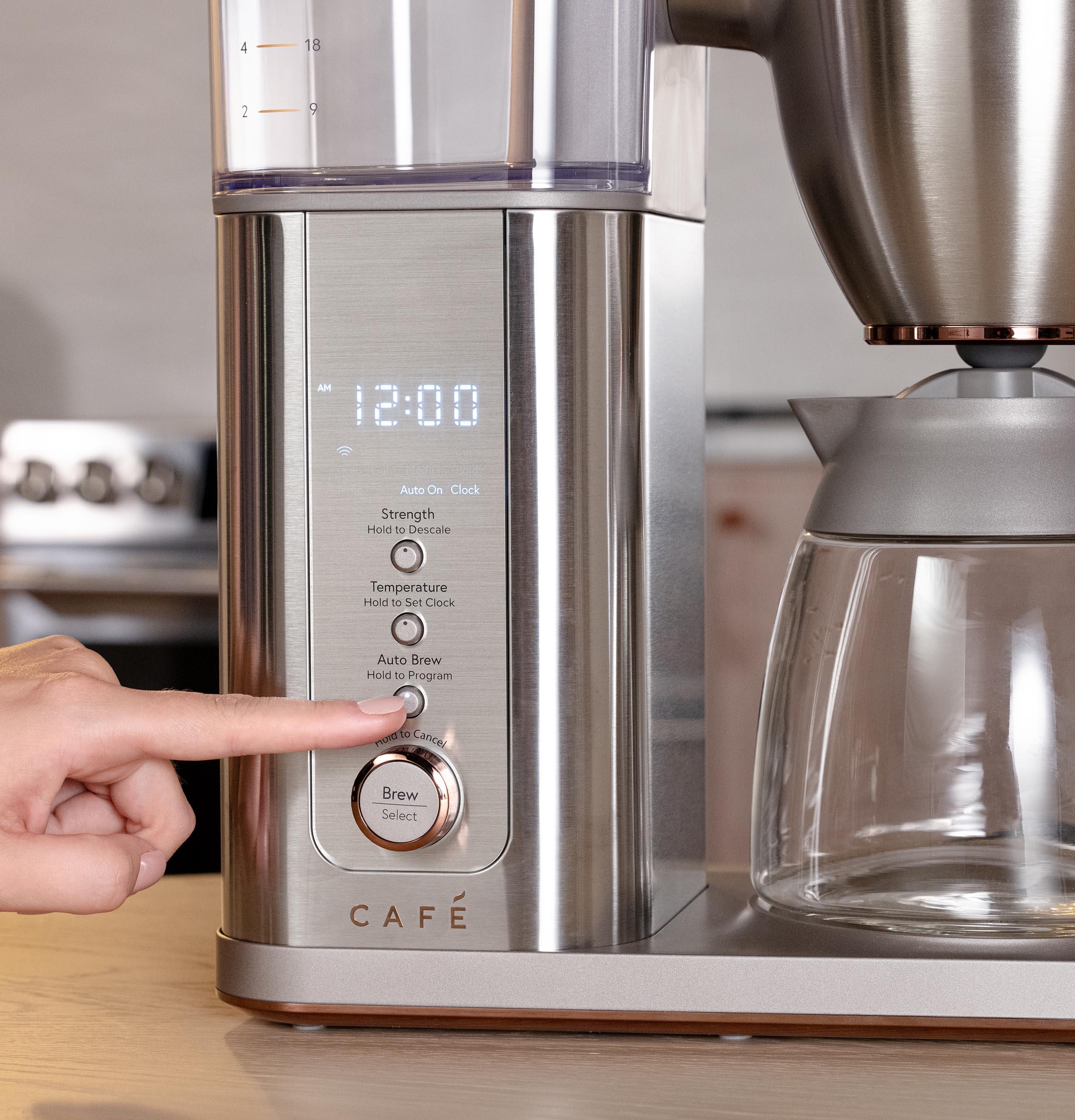 Café C7CDABS2RS3 Café 10-Cup Specialty Drip Coffee Maker with Glass Carafe