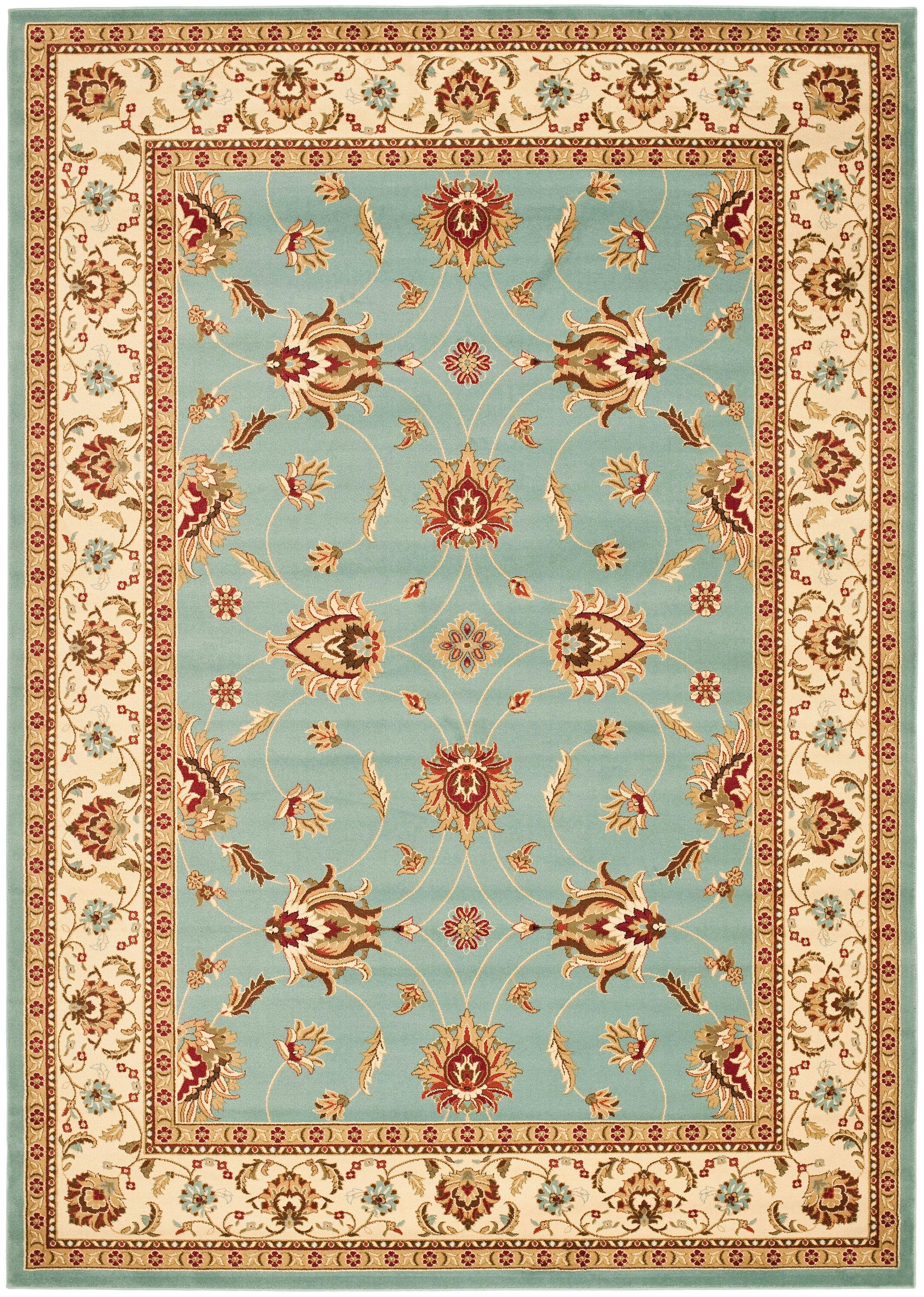 Lyndhurst LNH553 Power Loomed Area Rug - Blue/Ivory - 8'x11' - Safavieh.