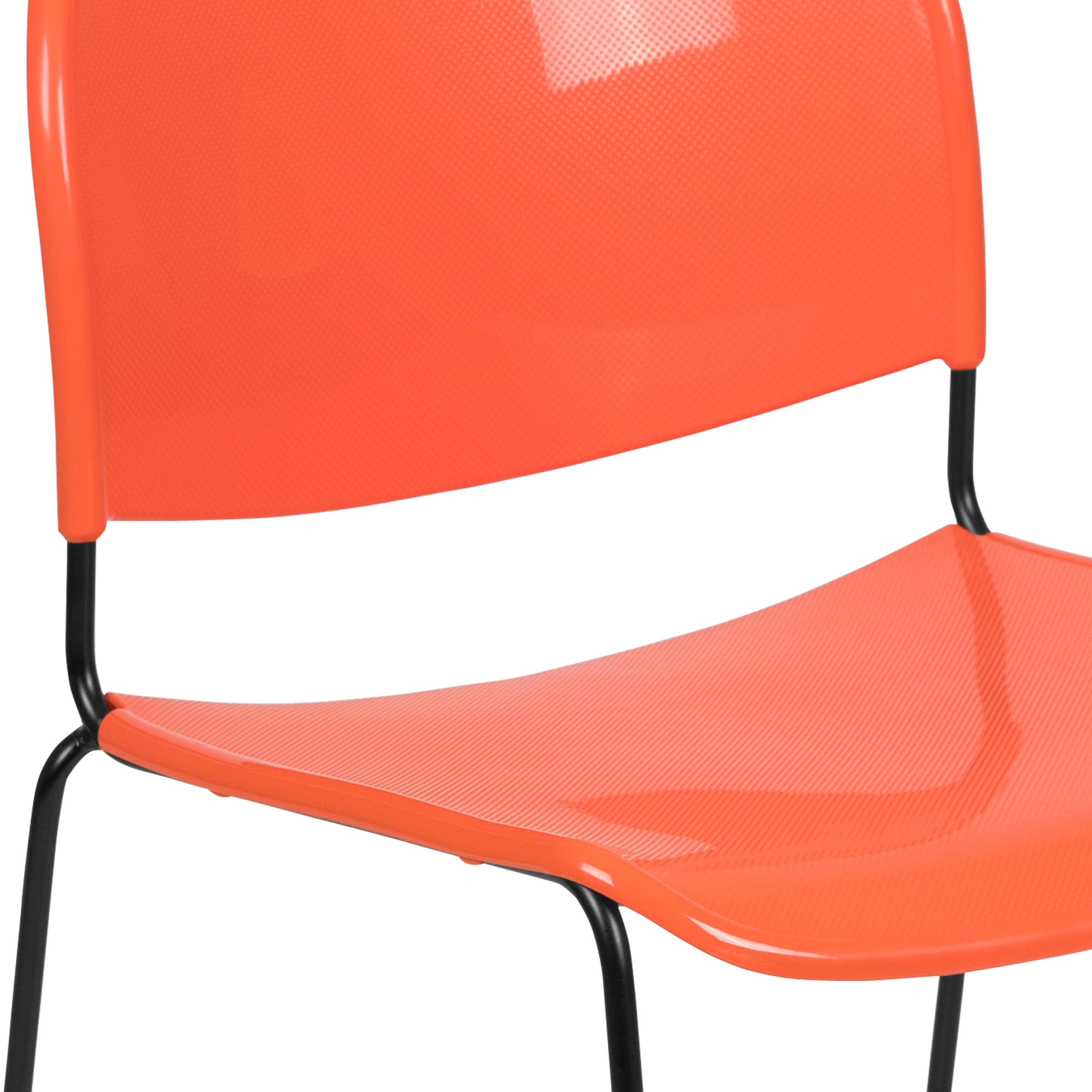Flash Furniture HERCULES Series 880 lb. Capacity Ultra-Compact Stack Chair with Metal Frame