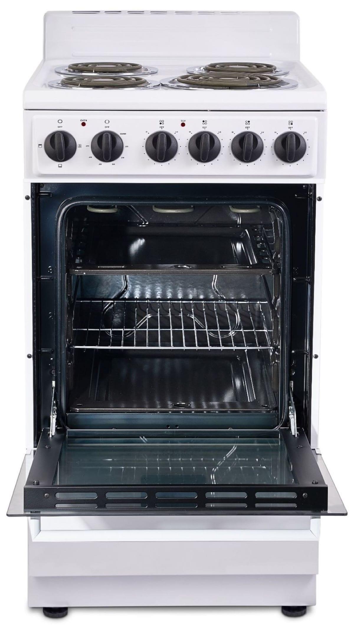 Premium Levella 20" 2.2 Cubic Feet Smart Electric Free Standing Range with 4 Burners