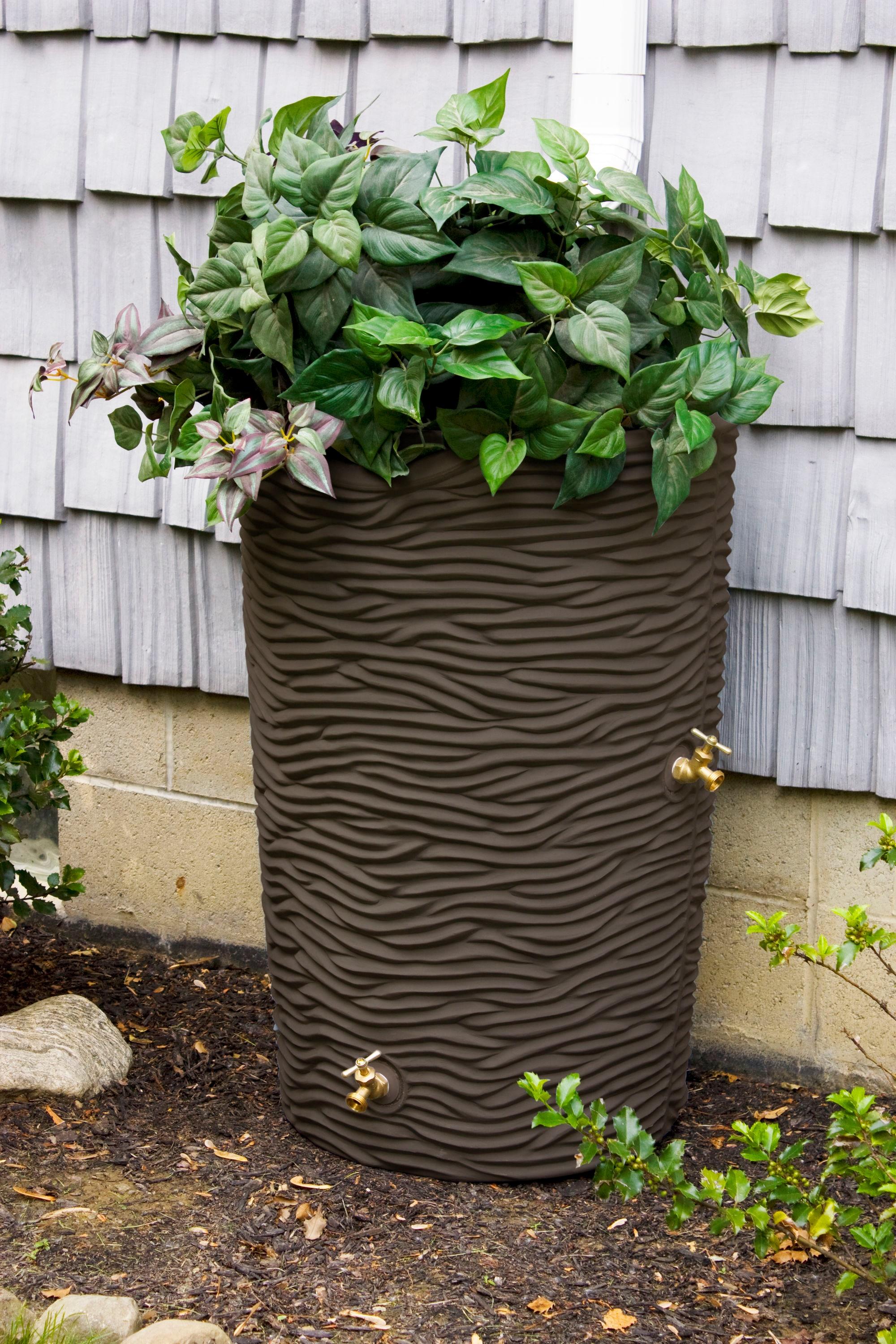 Good Ideas Good Ideas 50 Gallons Plastic Drainable Planter Rain Barrel