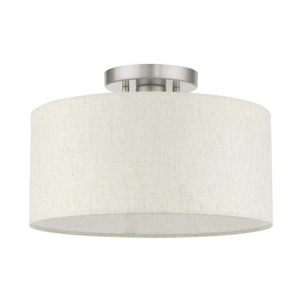 Darian Fabric Semi Flush Mount