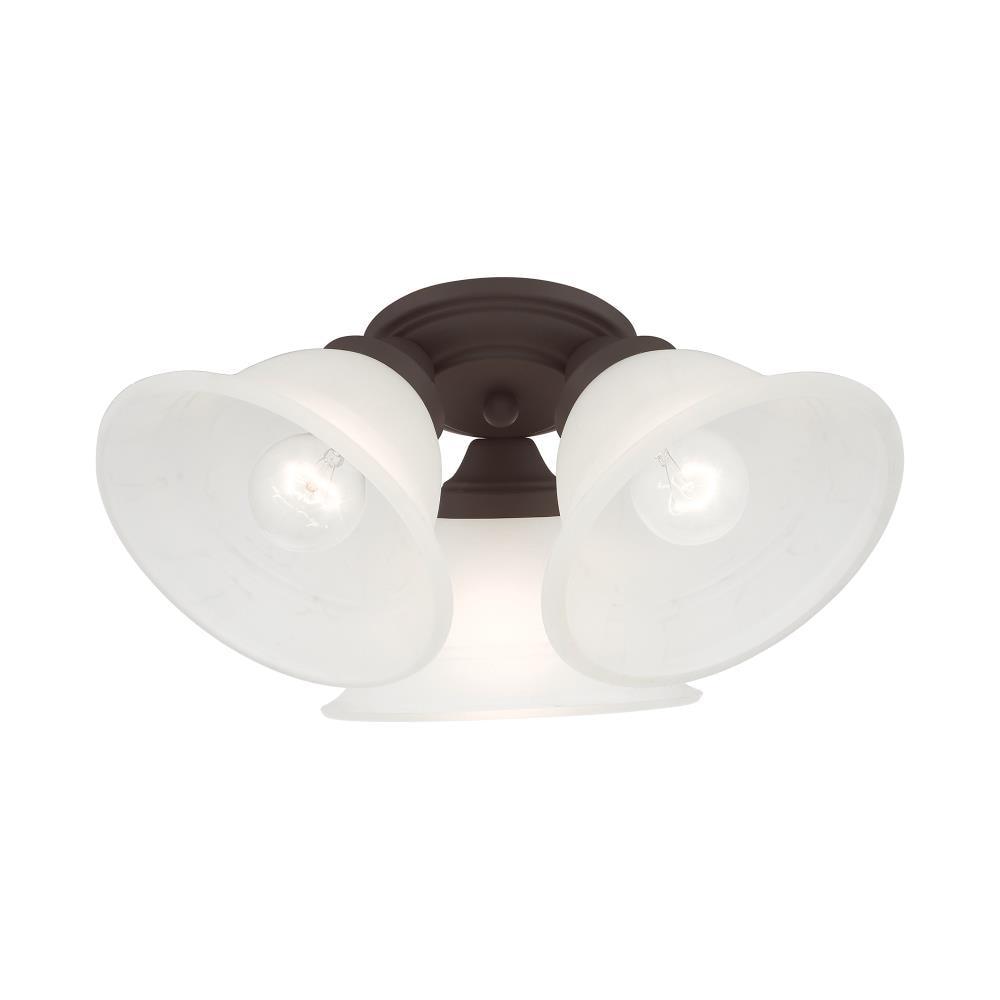 Livex Lighting Wynnewood 3 - Light Flush Mount in  Bronze