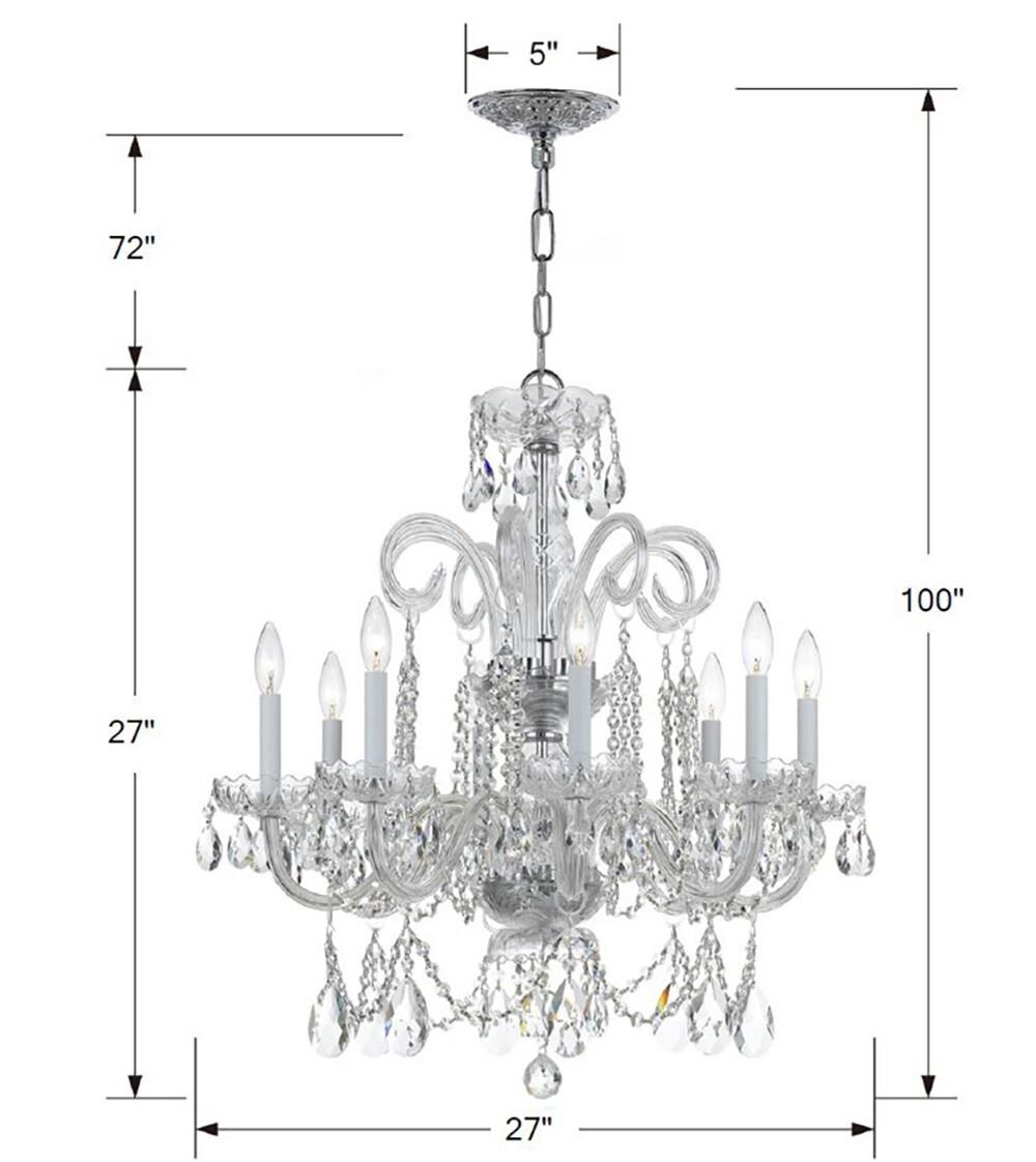 Crystorama Lighting - Eight Light Chandelier - Chandelier - Crystal - Eight