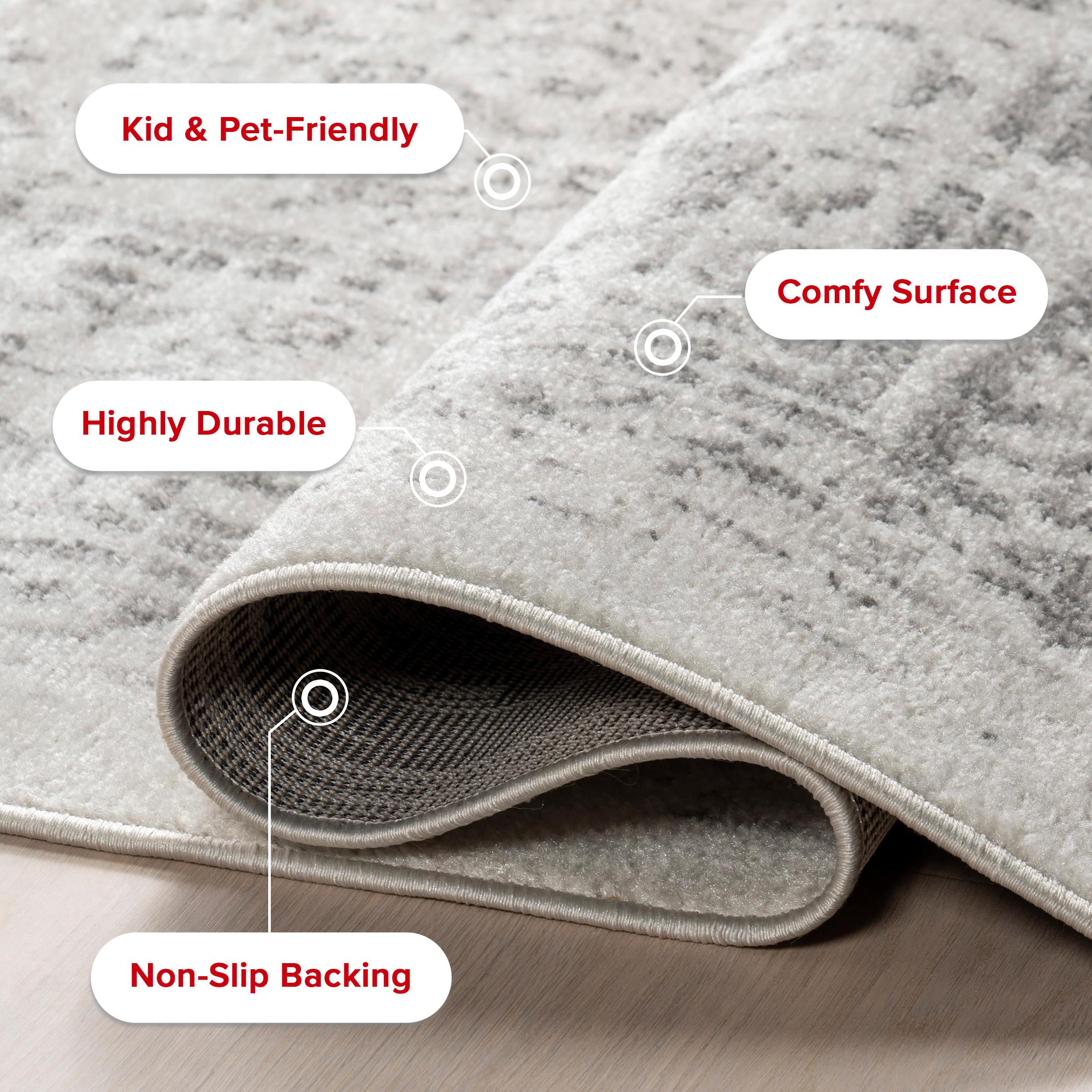 Nuloom Arlena Medallion 10x13 Indoor Area Rug for Living Room Bedroom Dining Room Kitchen, Grey/Ivory
