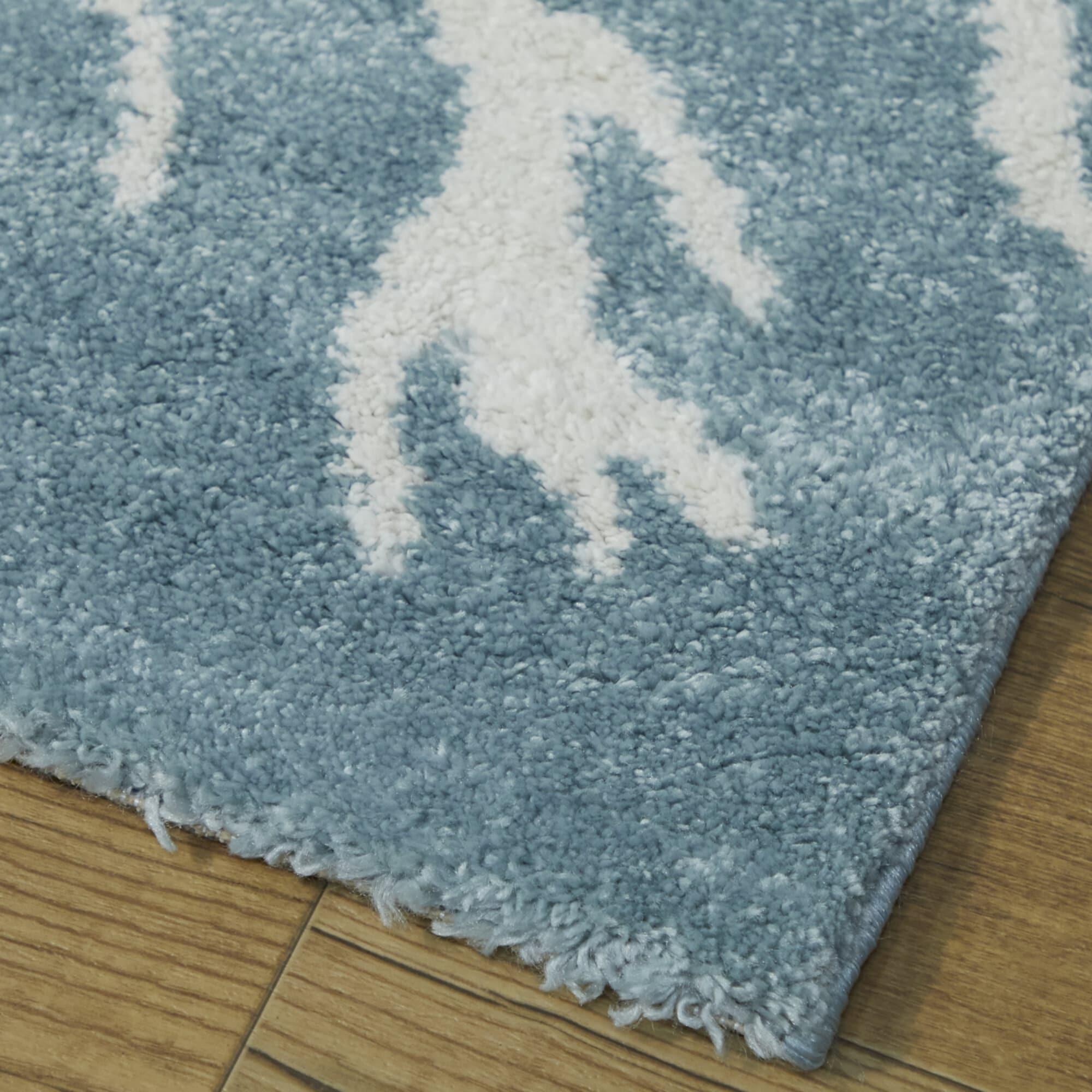 Boca Blue/White Area Rug