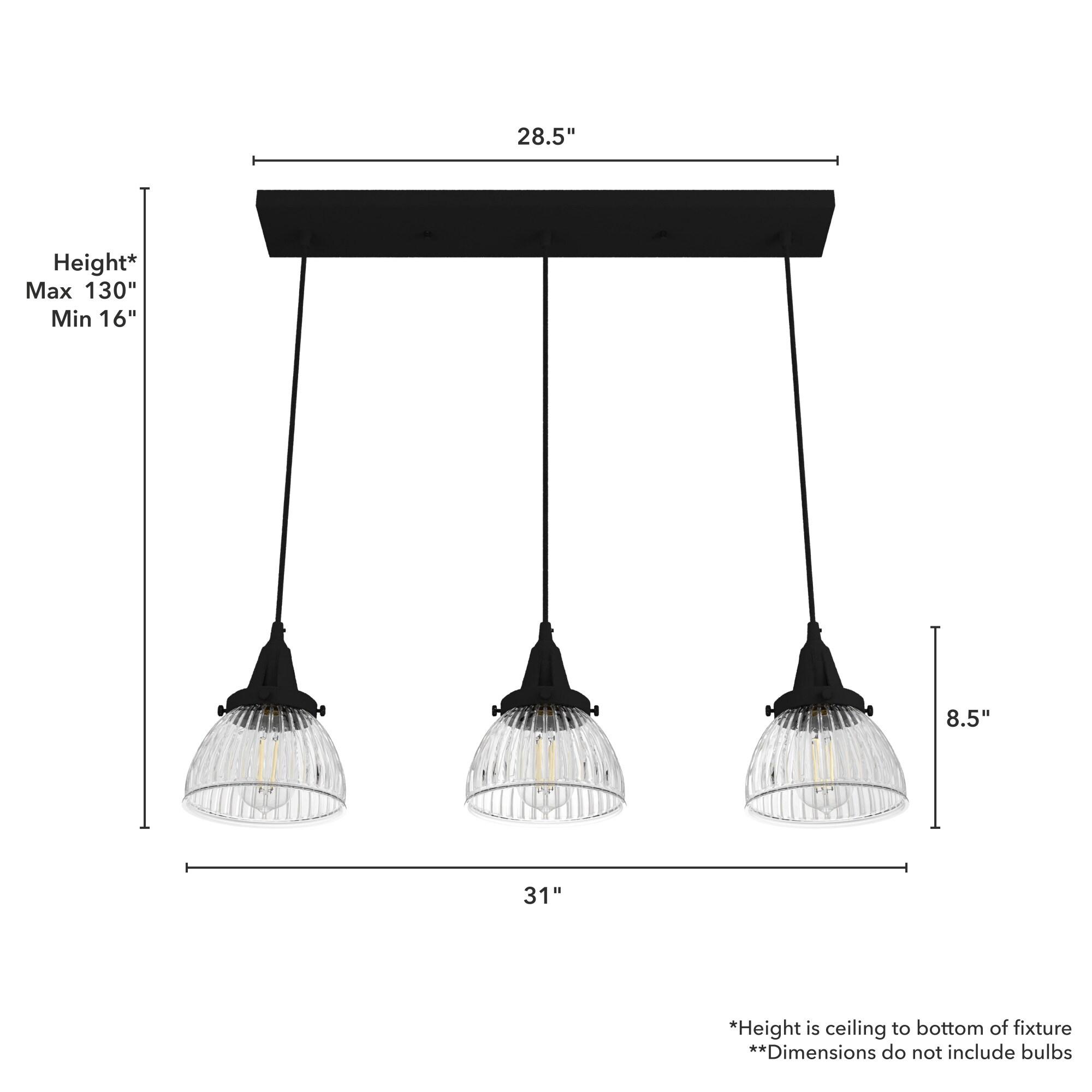 Cypress Grove 3 - Light Cluster Bell Pendant
