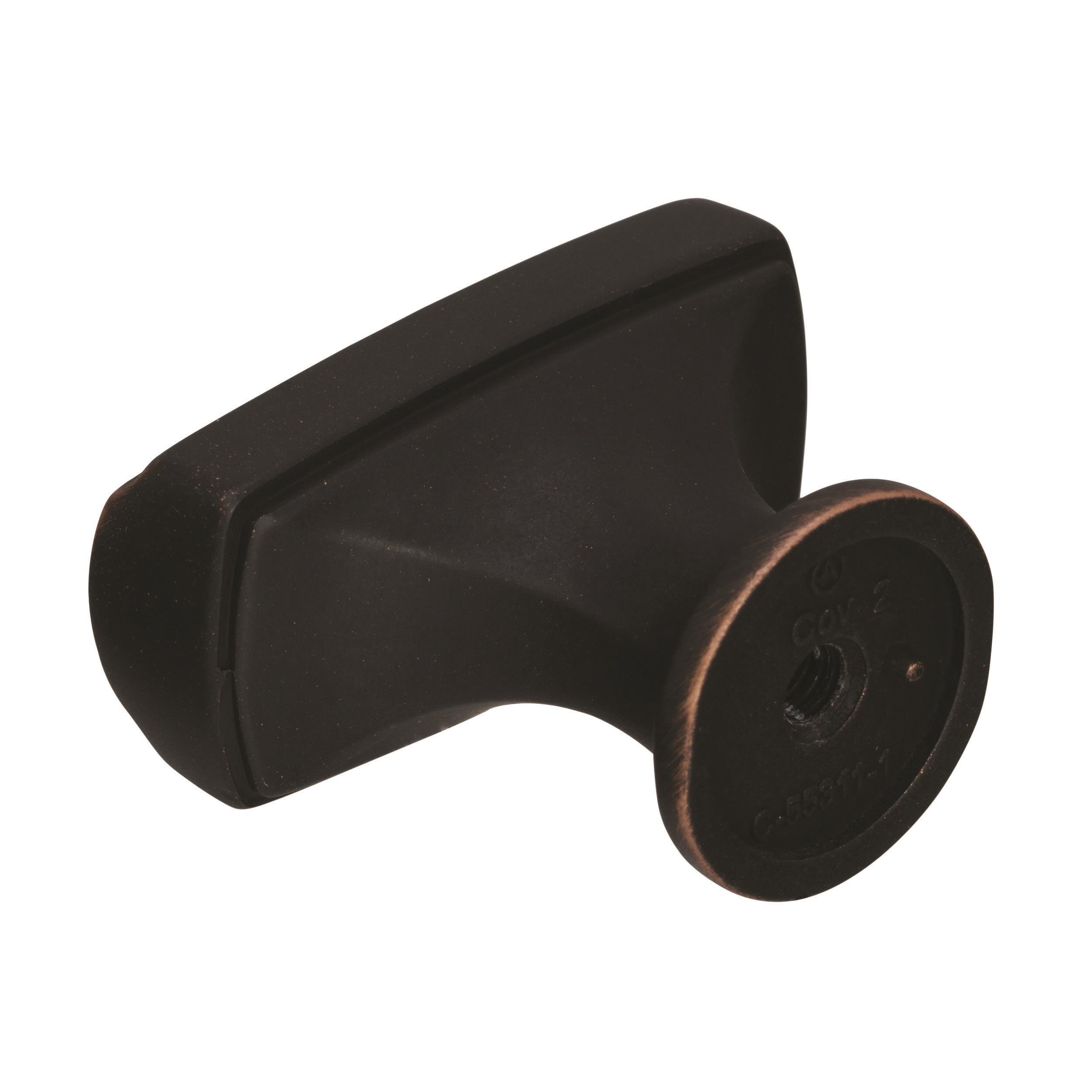 Amerock Highland Ridge 1-3/8 inch (35mm) Length Dark Oiled Bronze Cabinet Knob