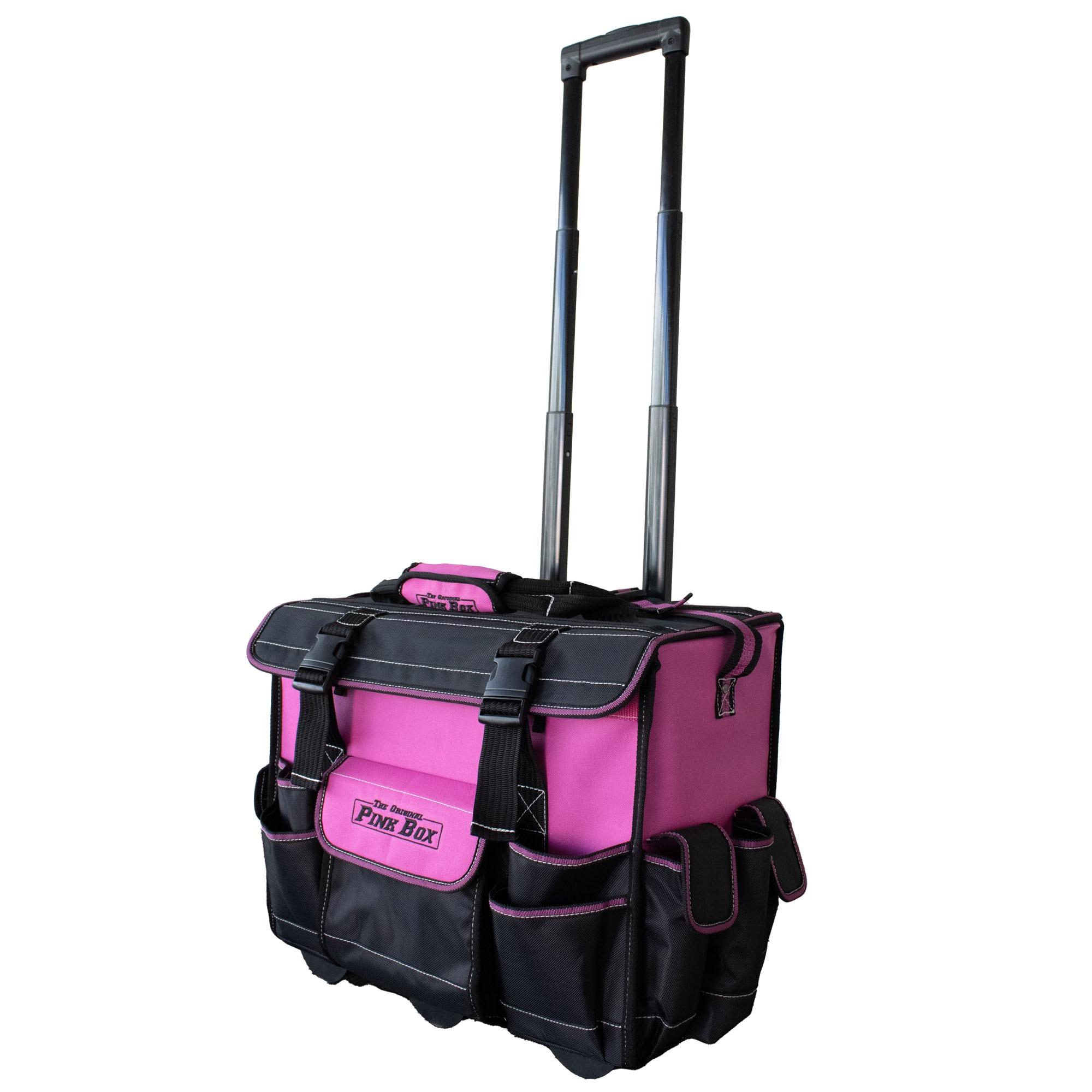 The Original Pink Box 18.25" Heavy-Duty Rolling Tool Bag