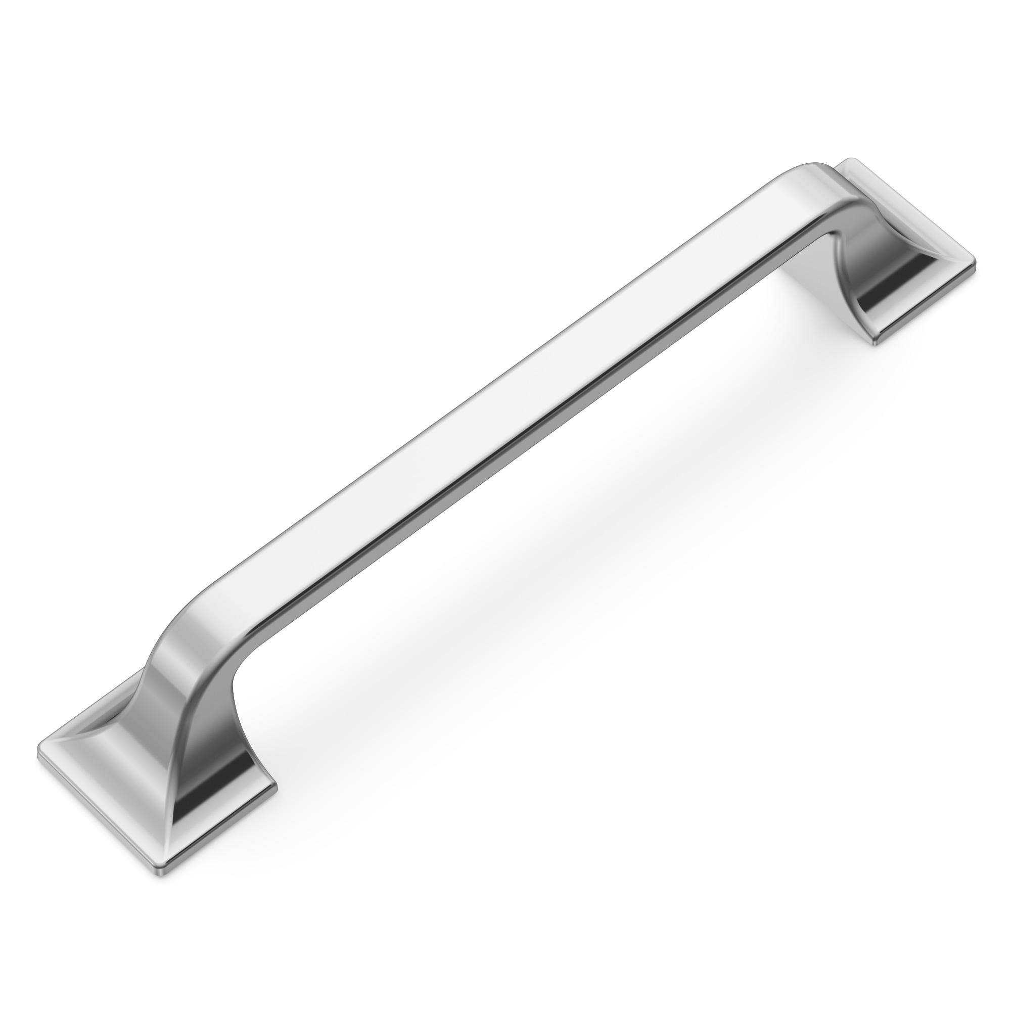 Polished Chrome 5-1/16" Modern Farmhouse Cabinet Pulls with Mounting Hardware