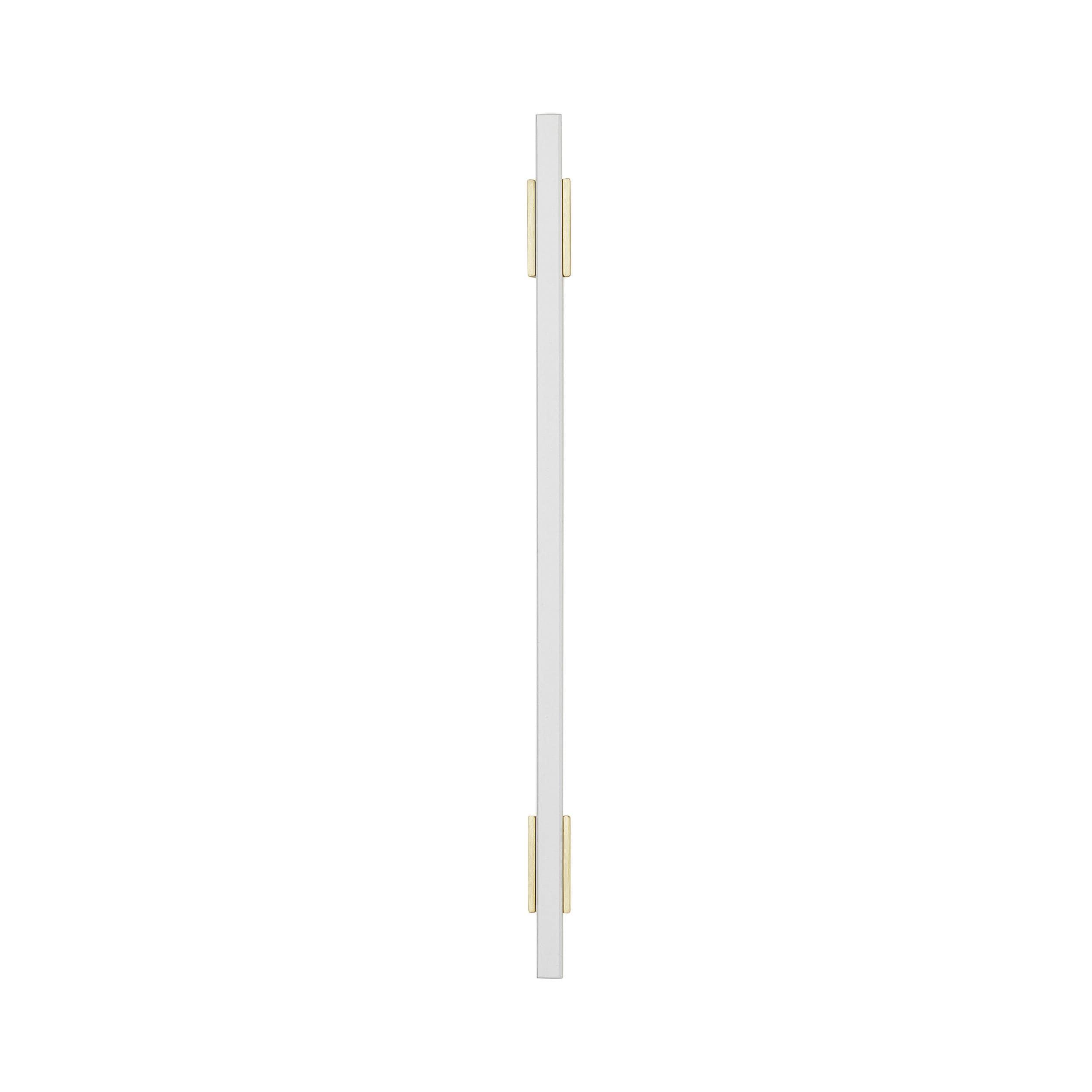 Amerock Urbanite 7-9/16 inch (192mm) Center-to-Center Brushed Gold/White Cabinet Pull