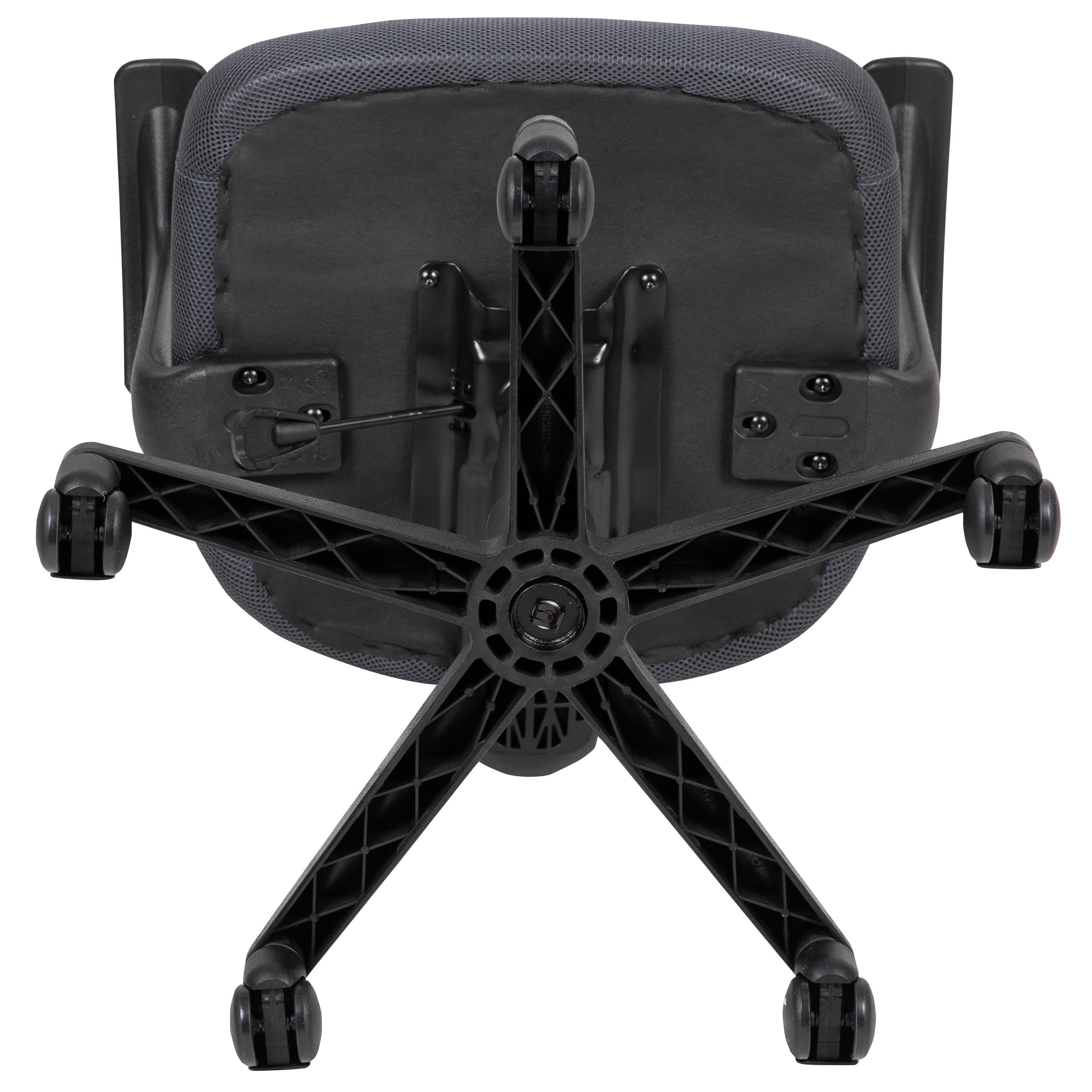 Mid-Back Mesh Swivel Ergonomic Task Office Chair - Arms