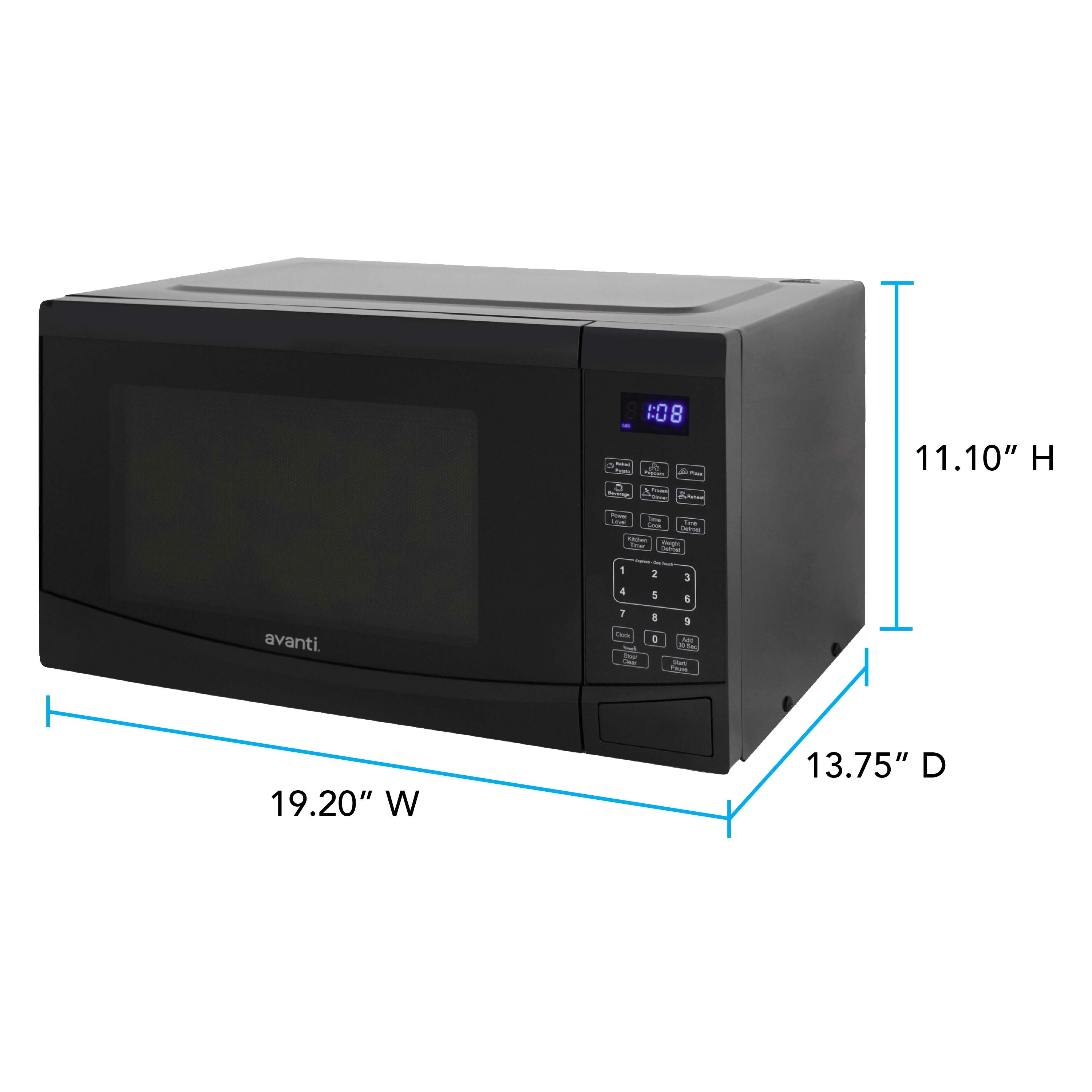Avanti Products Avanti Countertop Microwave Oven, 0.9 cu. ft. MT09V1B