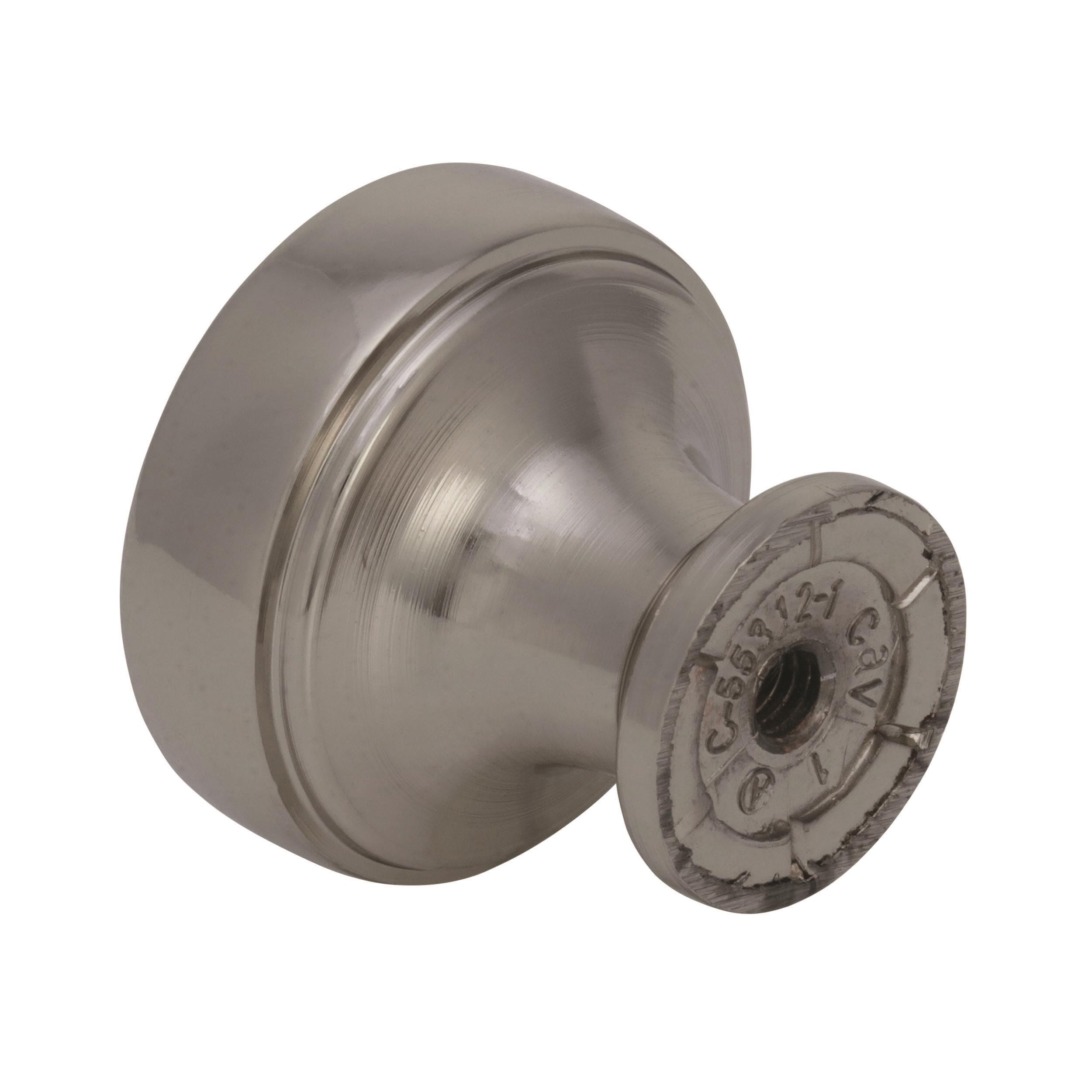 Amerock Highland Ridge 1-3/16 inch (30mm) Diameter Polished Nickel Cabinet Knob