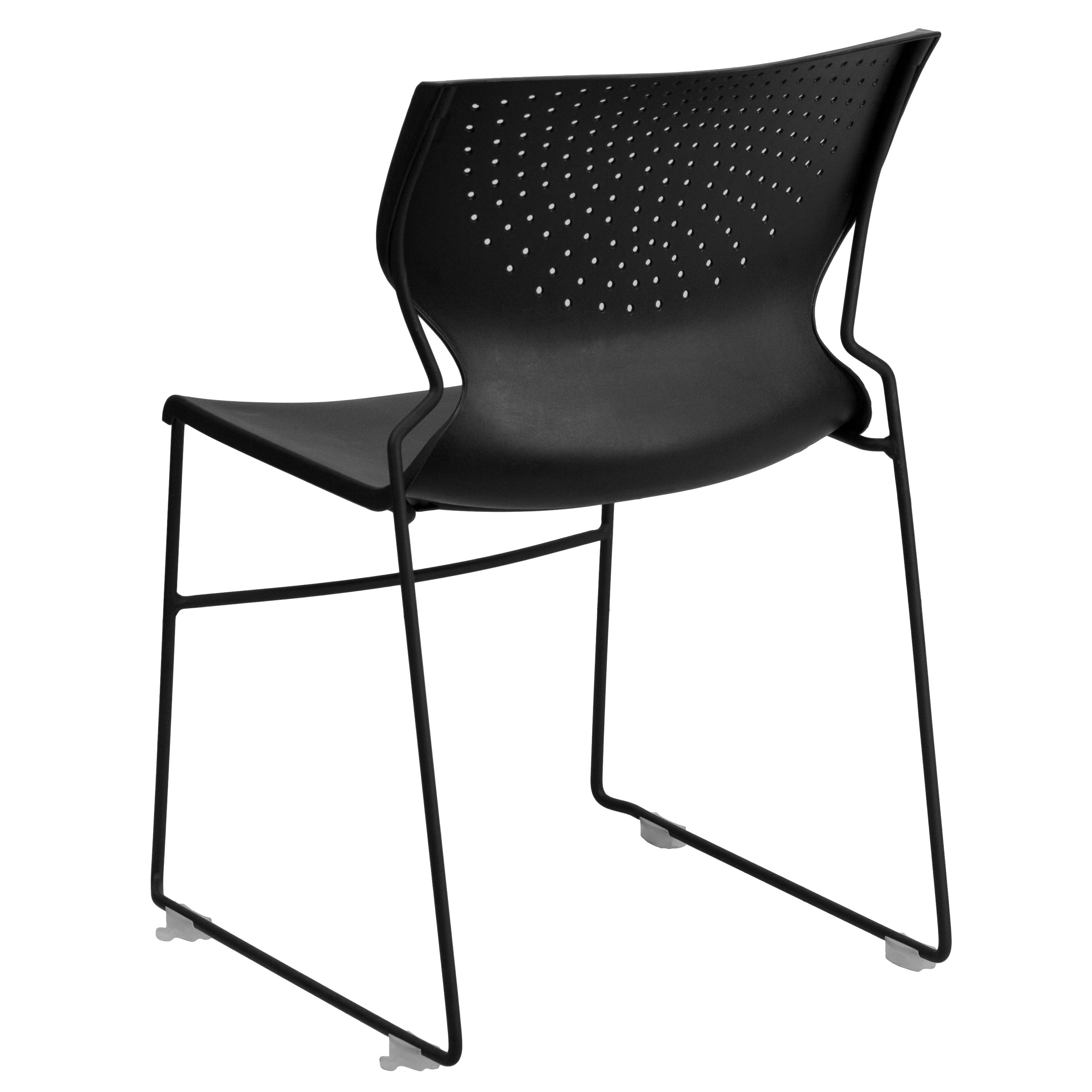 Everleigh 661 lb. Capacity Full Back Stack Chair with Powder Coated Frame