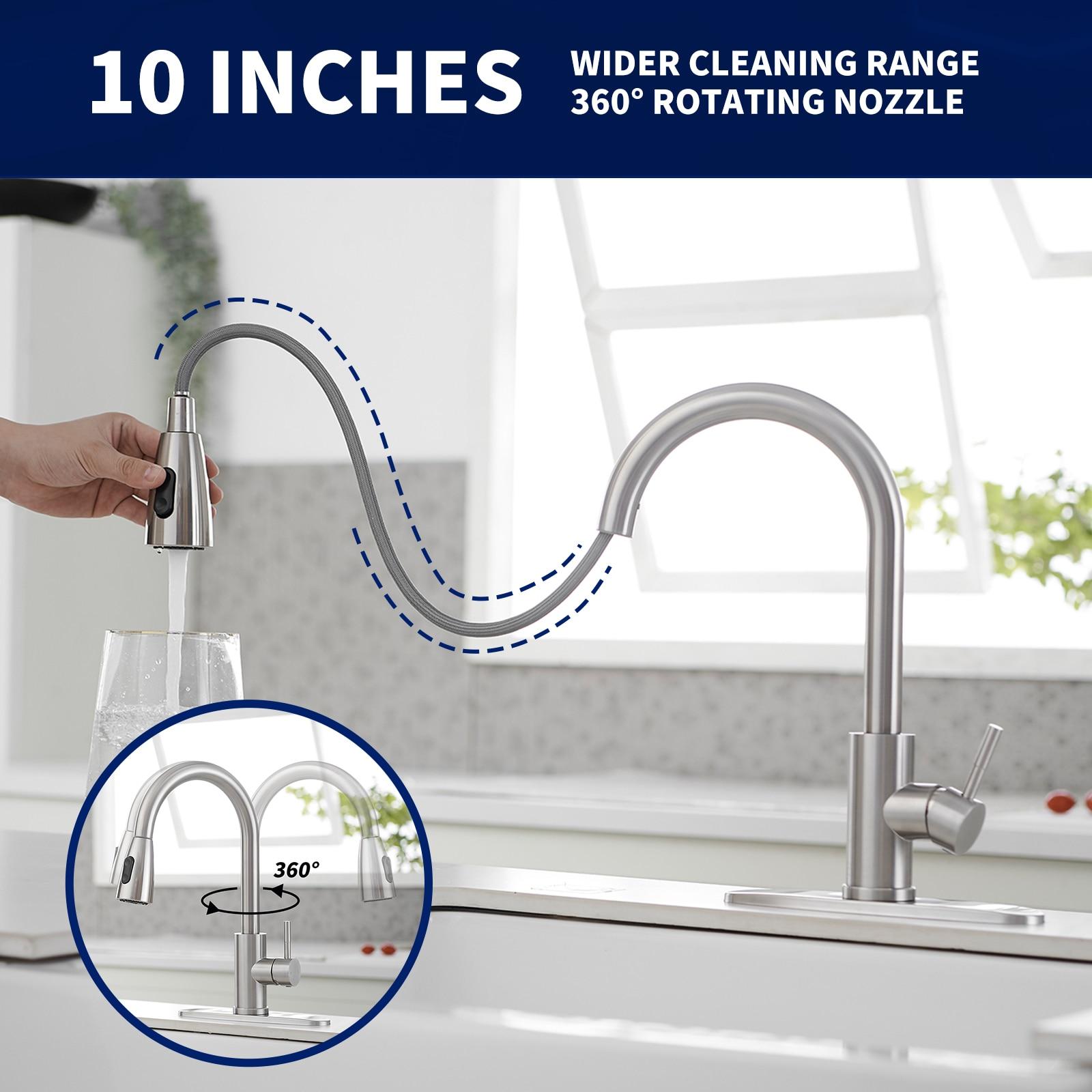 VIBRANTBATH Pull Out Kitchen Faucet