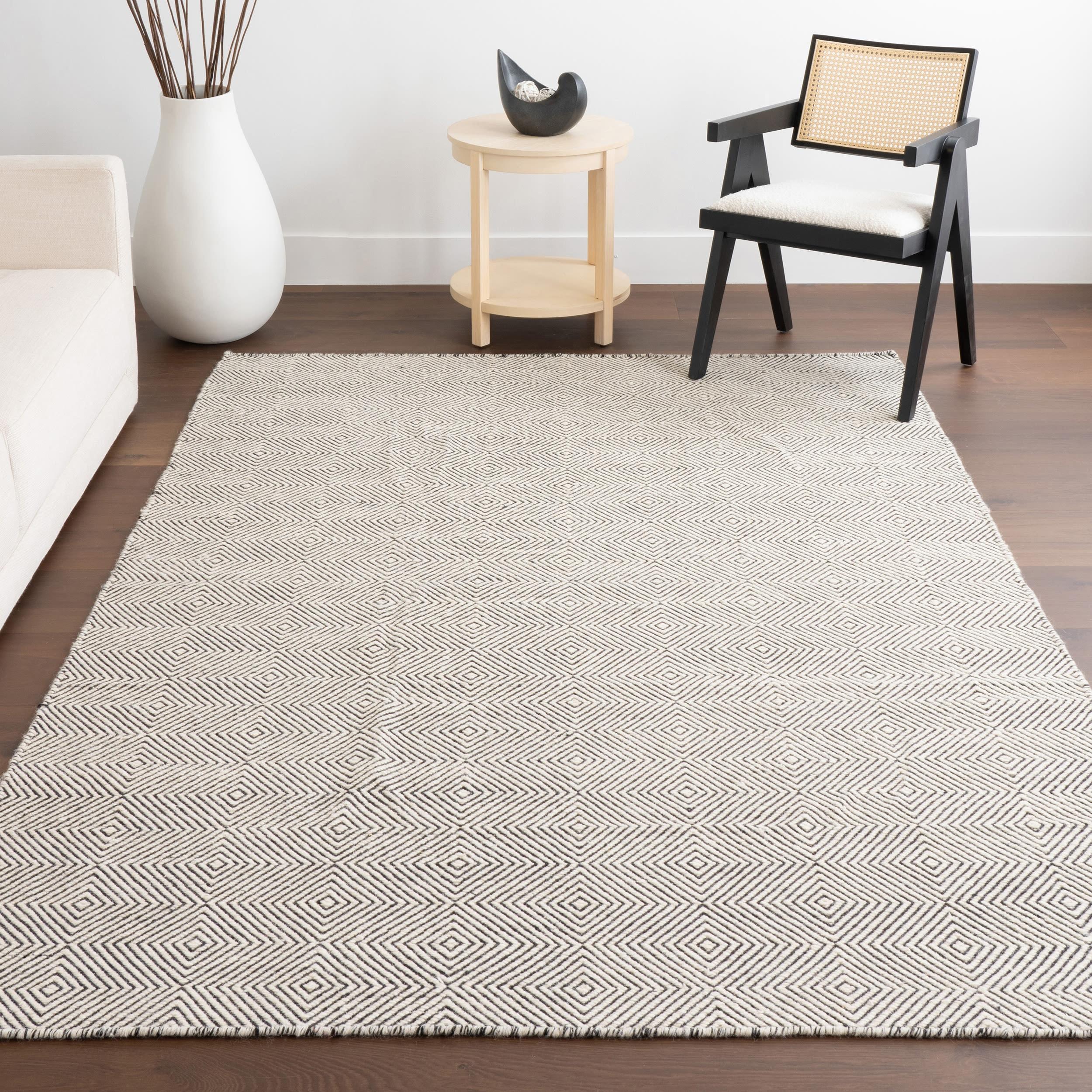 nuLOOM Hand Woven Ago Wool Accent Rug, 3' x 5', Ivory