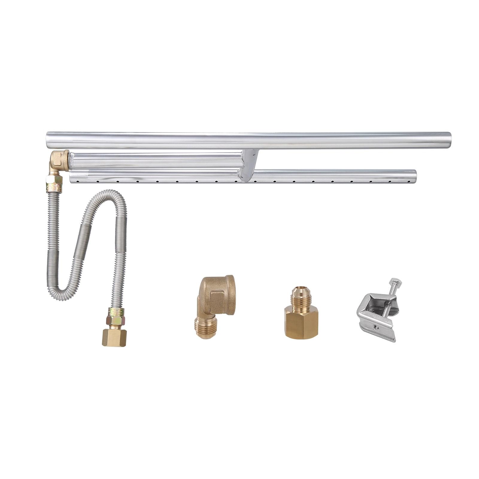 VEVOR 17.95'' x 6.02'' Rectangle Stainless Steel Fire Pit Accessory