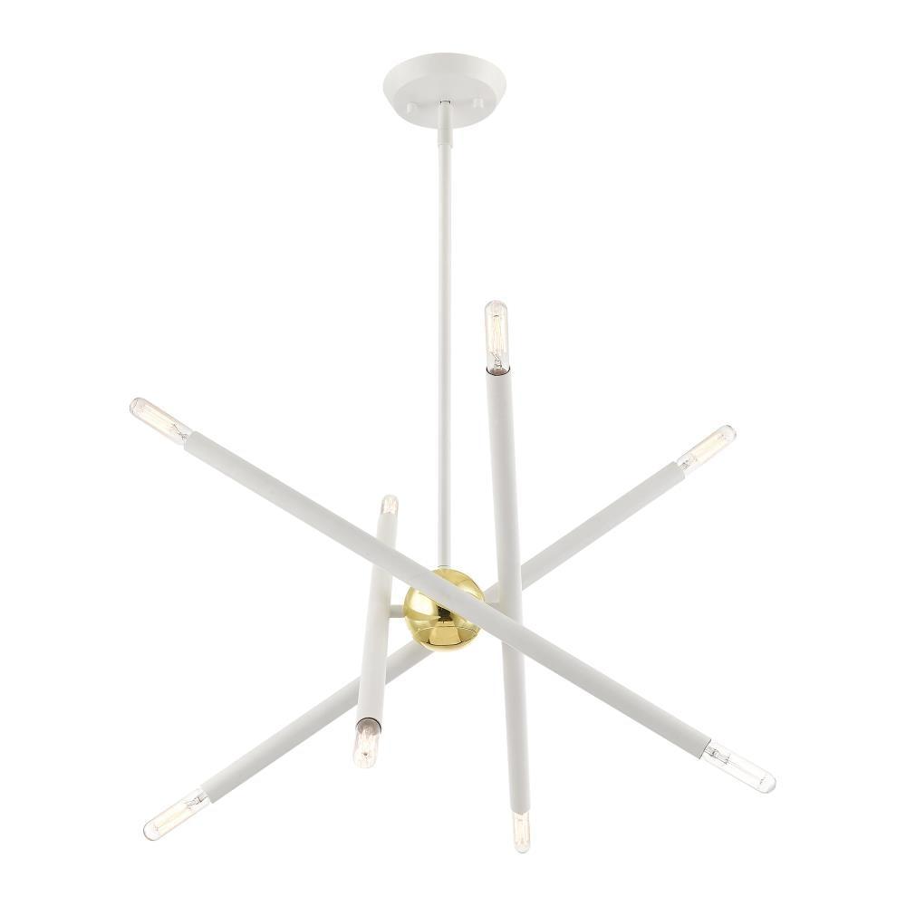 Livex Lighting Soho 8 - Light Chandelier in  White