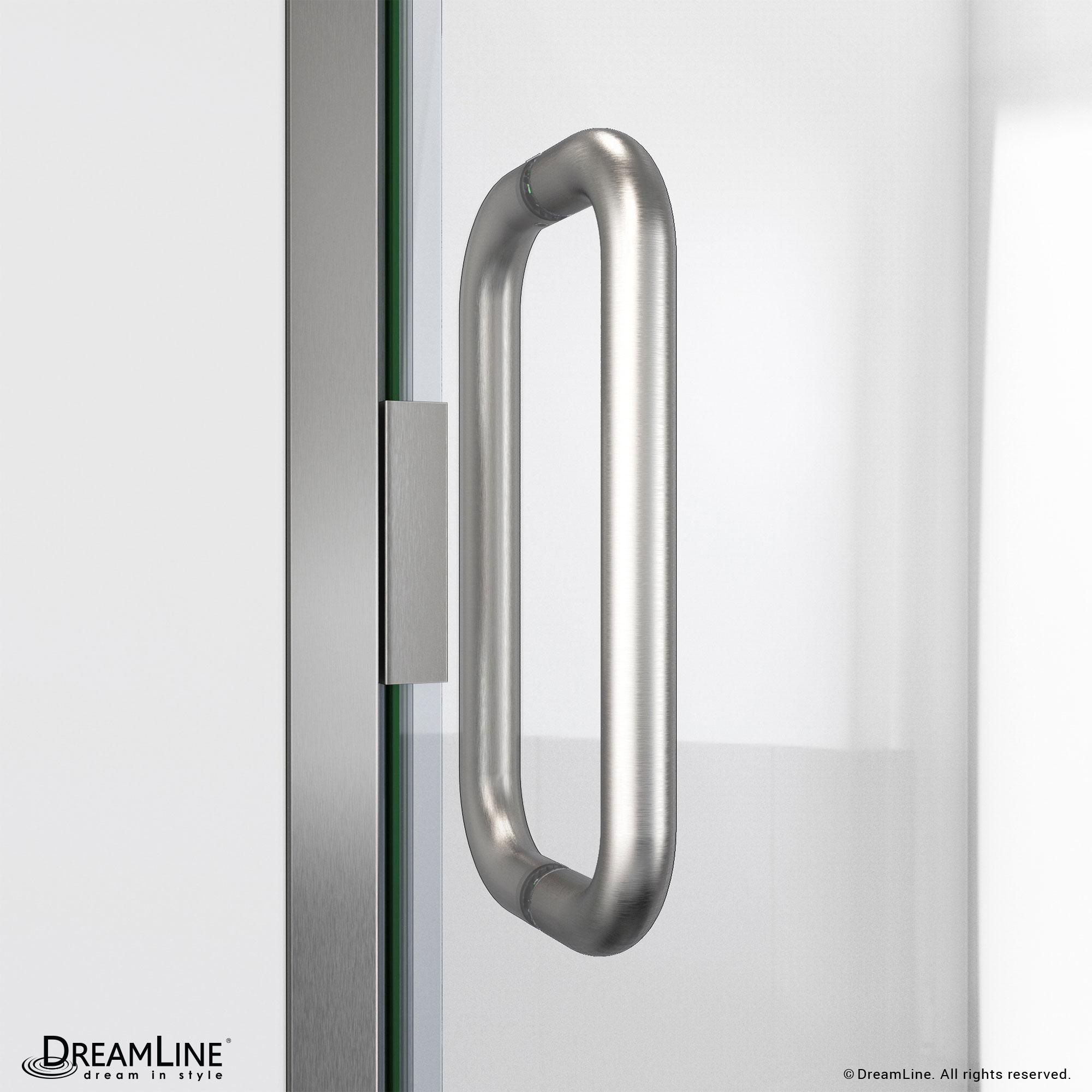 31" - 30" W x 72.62" H Pivot Semi-Frameless Shower Door