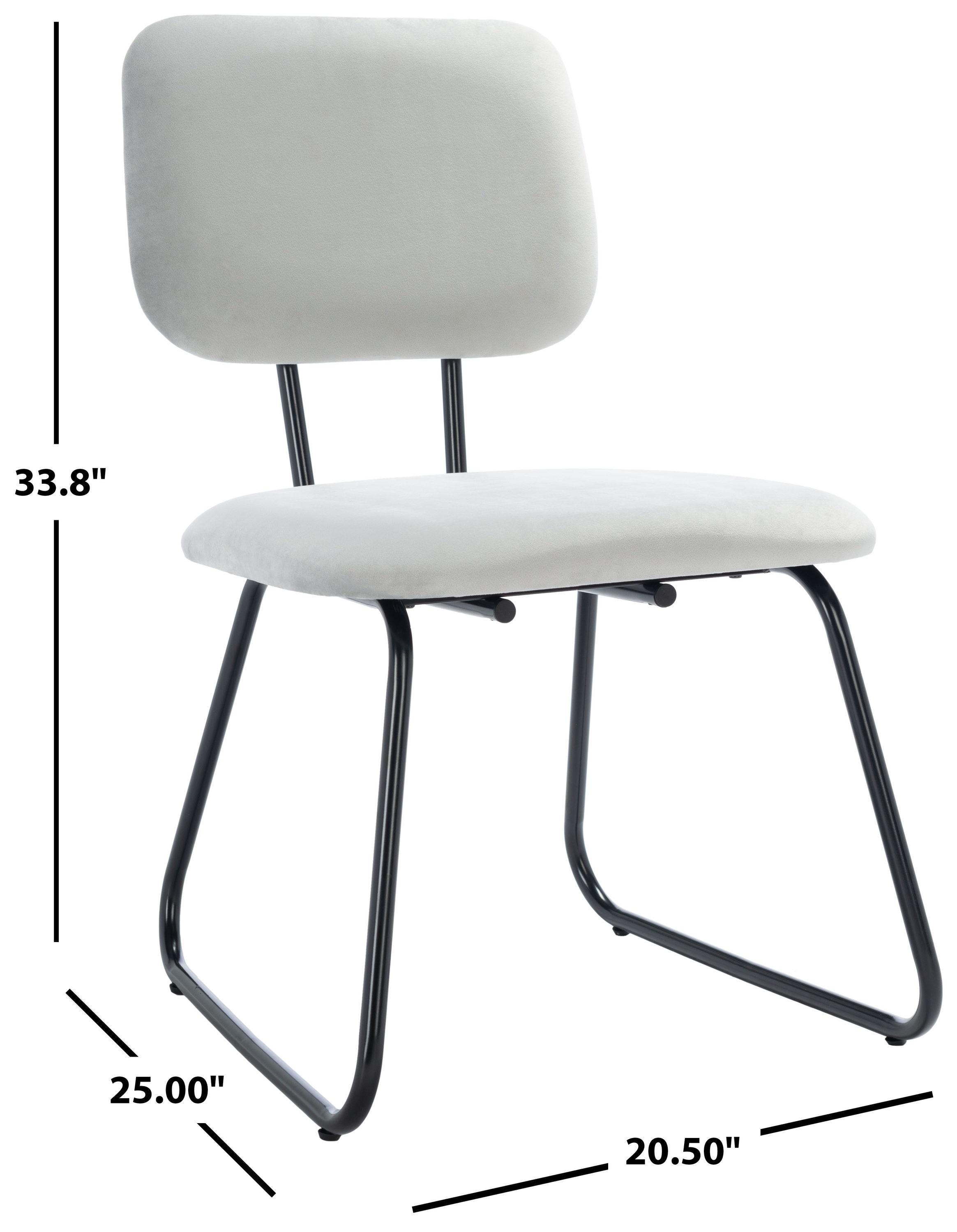 Chavelle Side Chair (Set Of 2) - Grey/Black - Safavieh