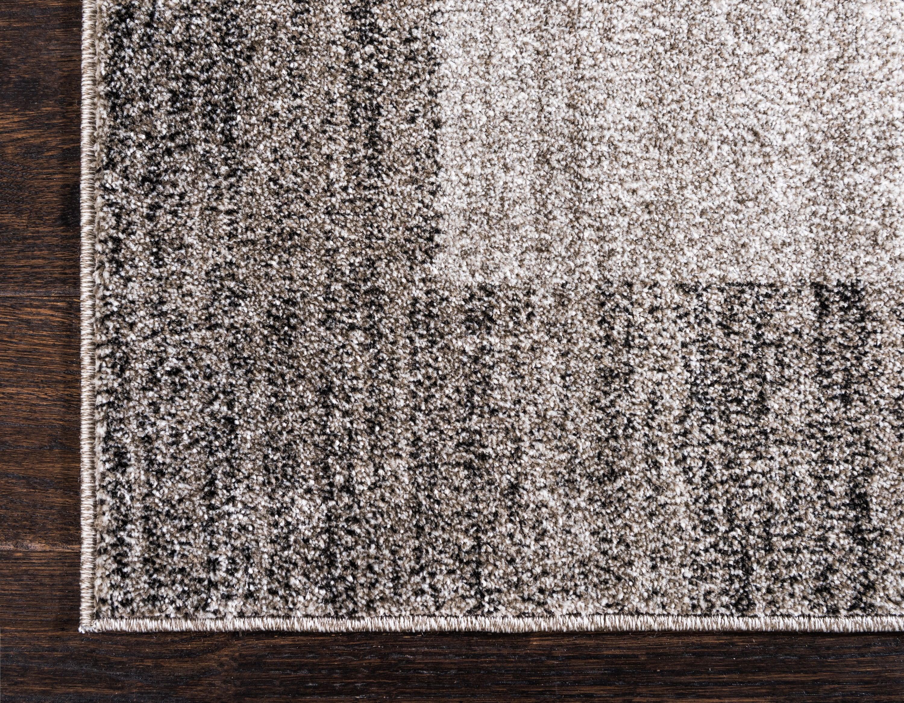 Unique Loom Abigail Del Mar Area Rug , 9'x12' Rectangular ,Light Gray