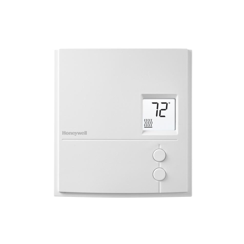 Honeywell White Square Non-Programmable Thermostat for Heating and Cooling