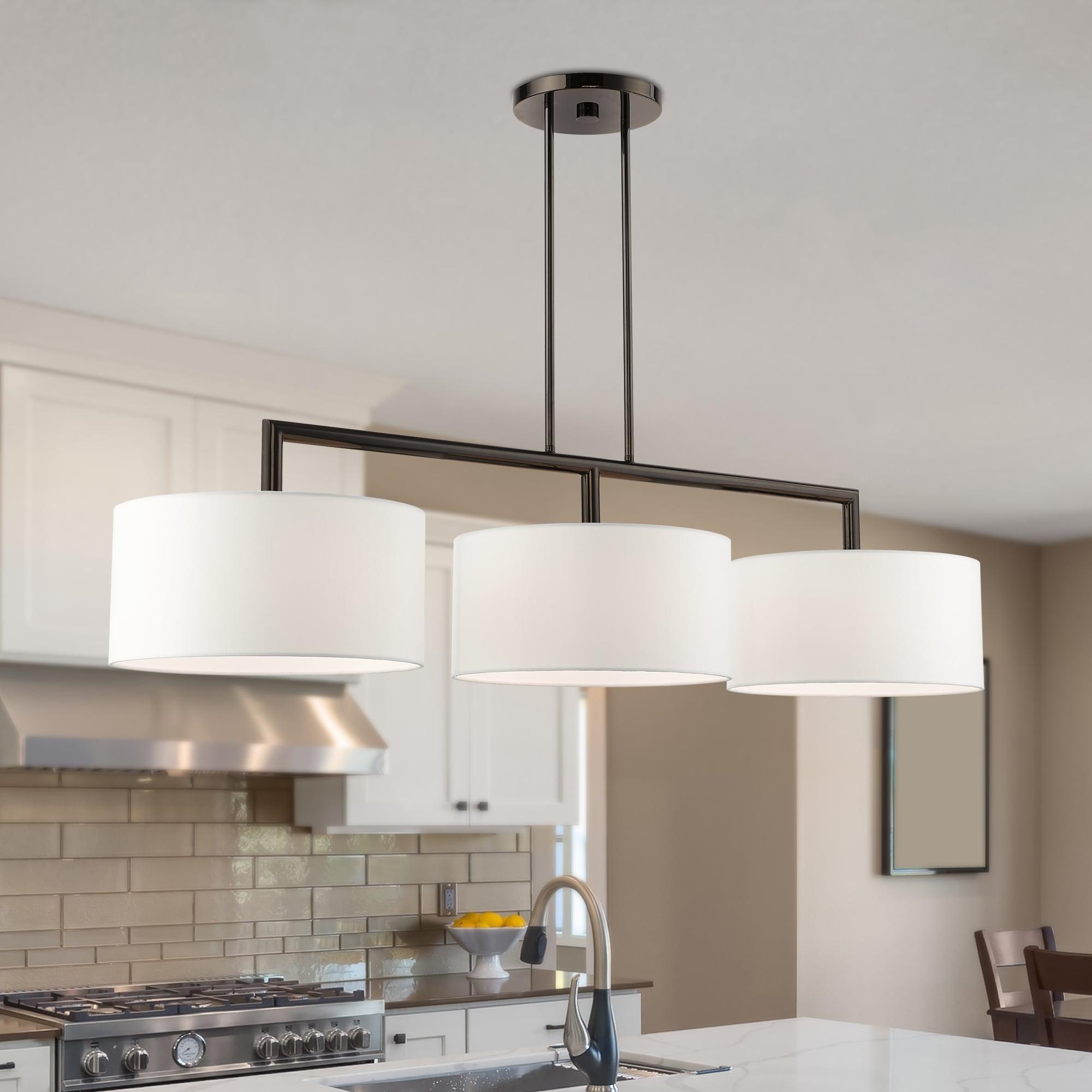 Livex Lighting Meridian 3 - Light Chandelier in  Black Chrome