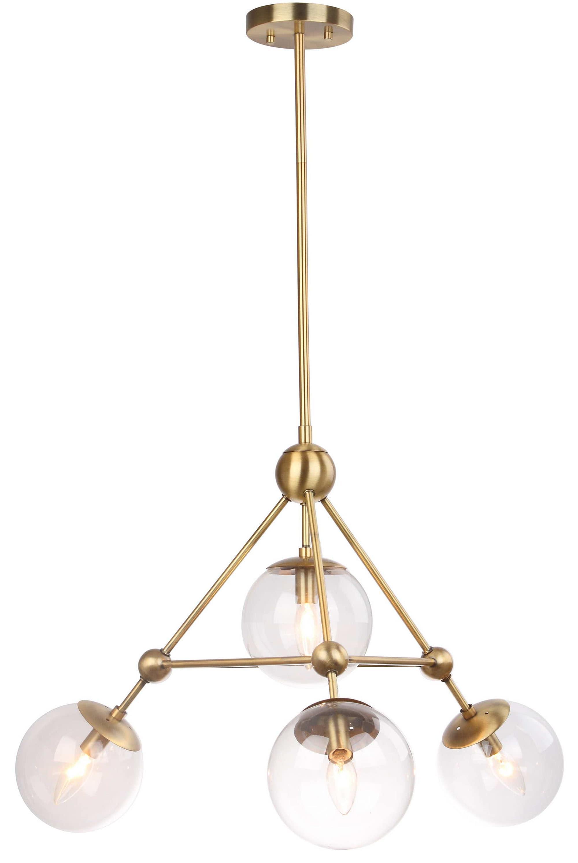 Bain 4 Light 32" Pendant - PND4006 - Bronze - Safavieh