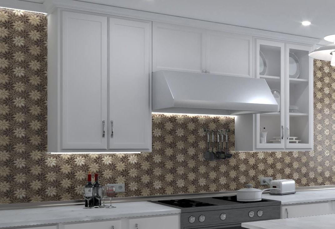 Fresh Novelty Flower Polished Natural Stones Wall & Floor Mosaic Tile