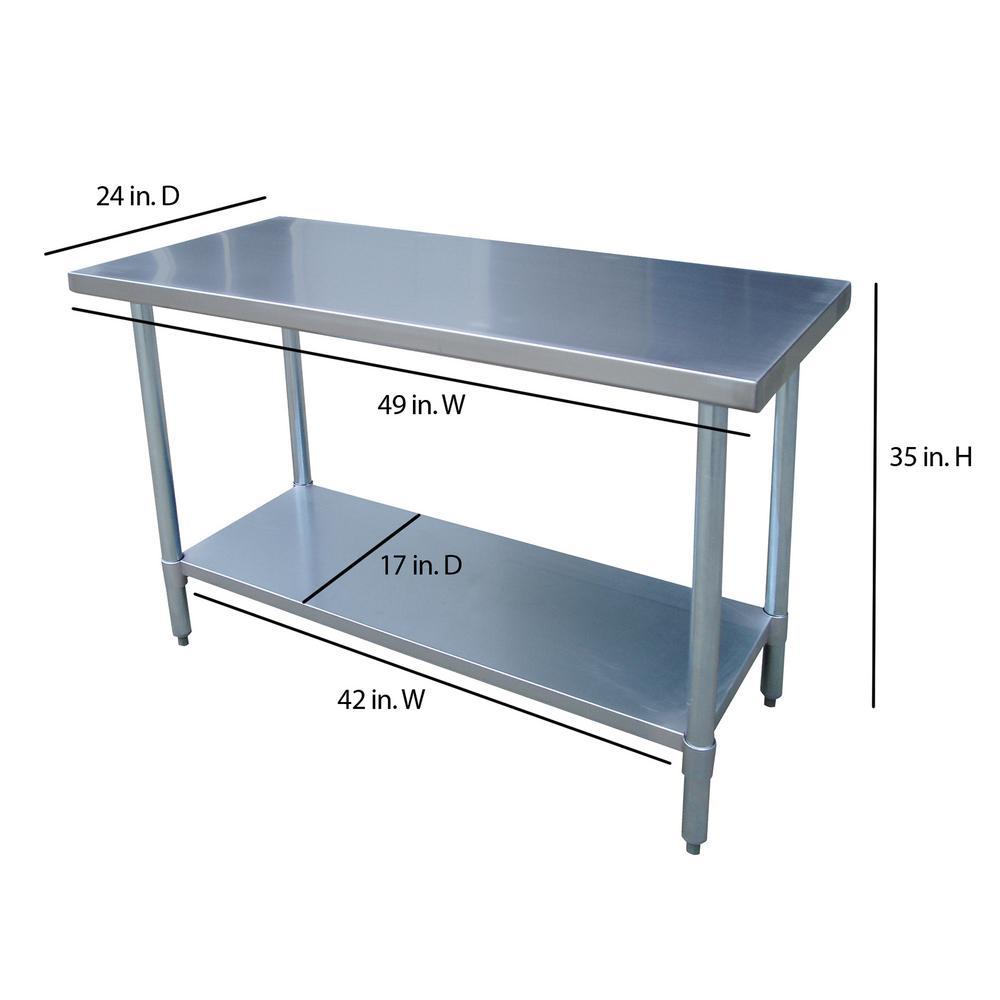 Sportsman  24 x 49 Inch Stainless Work Table