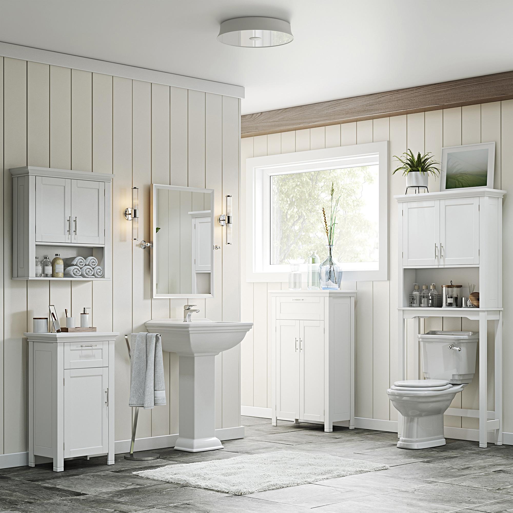 RiverRidge Home RiverRidge Somerset Over the Toilet Bathroom Spacesaver Wall Medicine Storage Cabinet with Adjustable Shelf