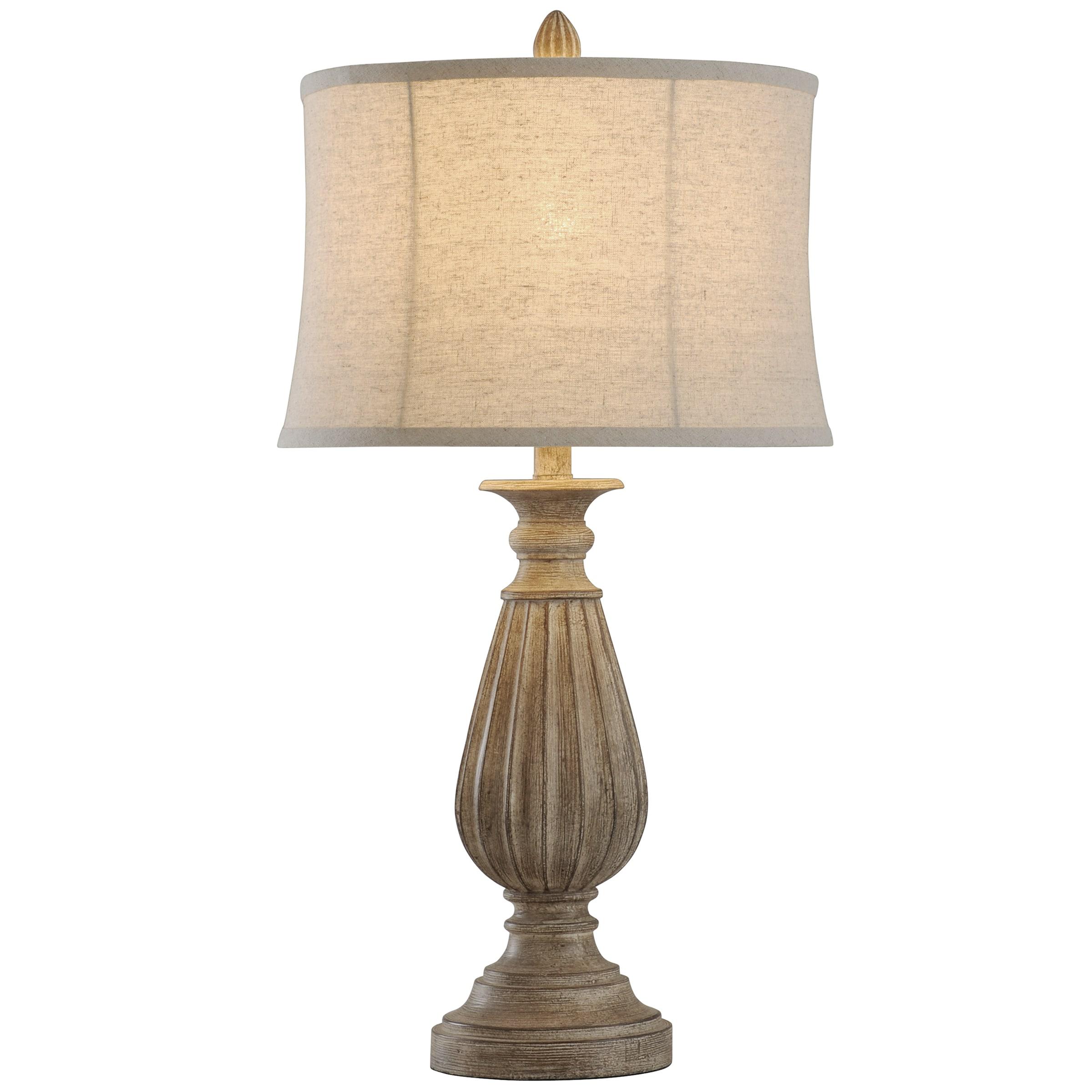 Poly Table Lamp - Brown with Black Tint - Beige