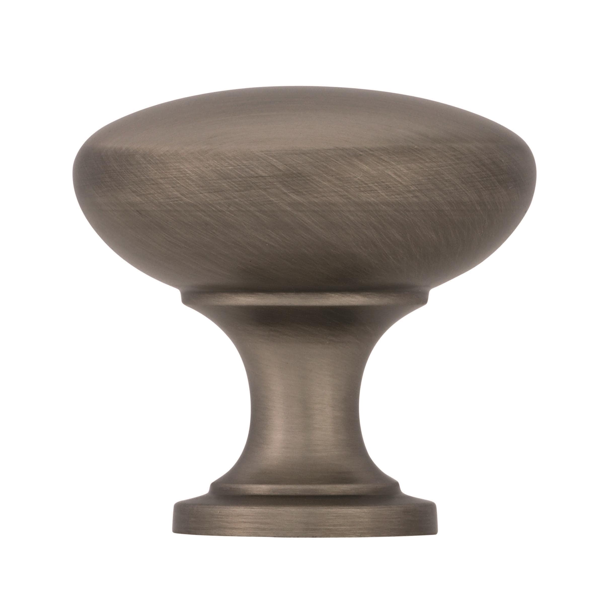 Amerock Edona 1-1/4 inch (32mm) Diameter Antique Silver Cabinet Knob