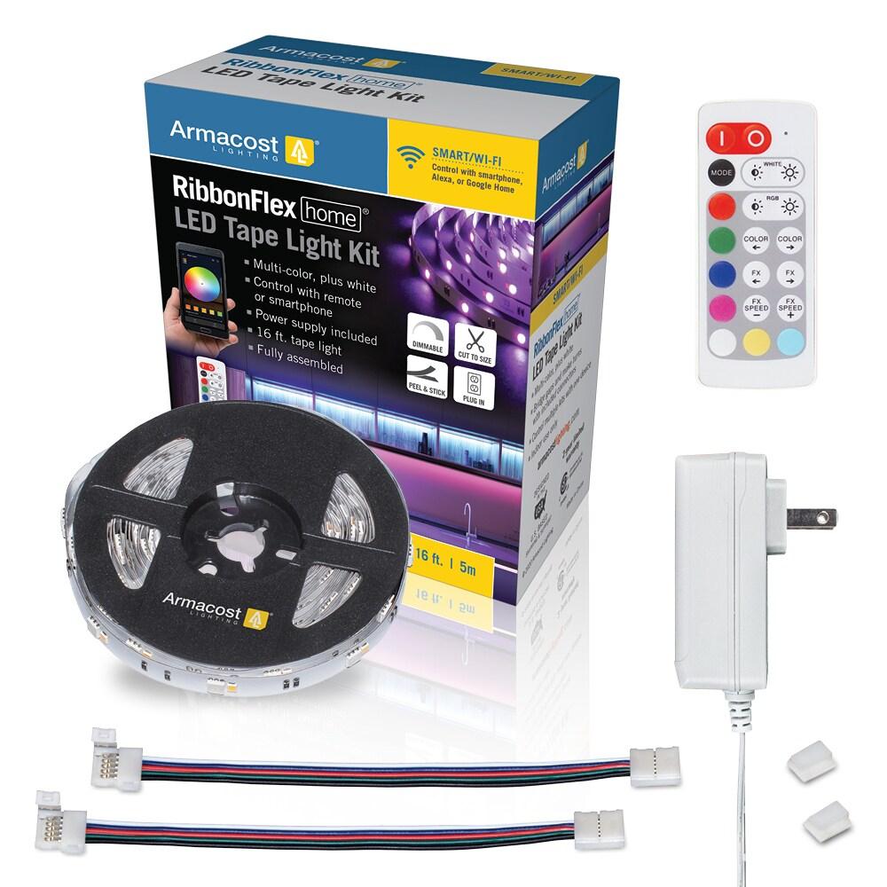 RibbonFlex Home 24V RGB+W Multicolor Smart LED Strip Light Kit