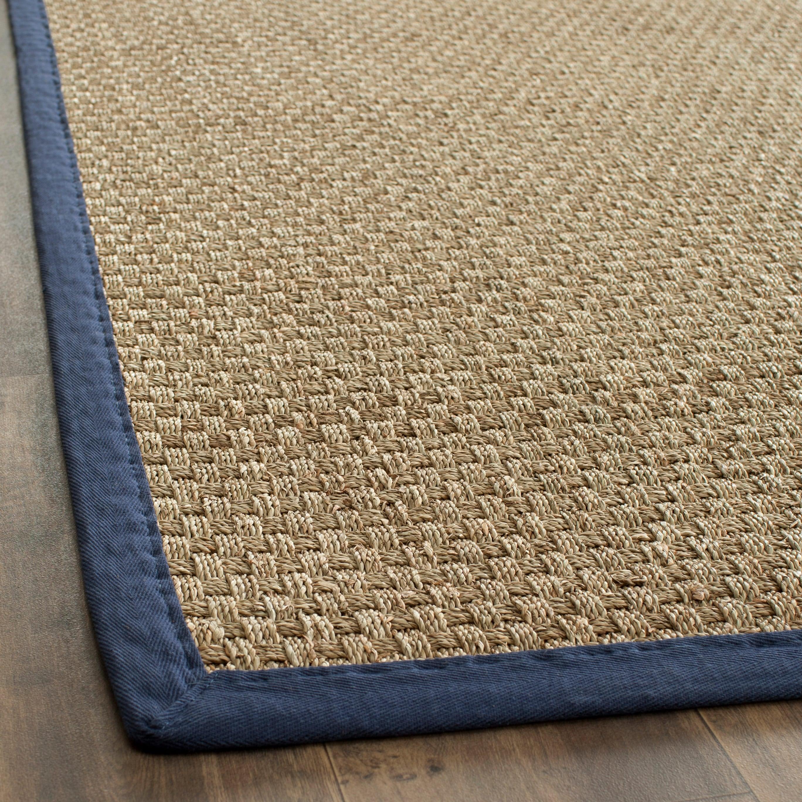 Natural Fiber NF114 Power Loomed Indoor Accent Rug - Natural/Blue - 3'x5' - Safavieh.