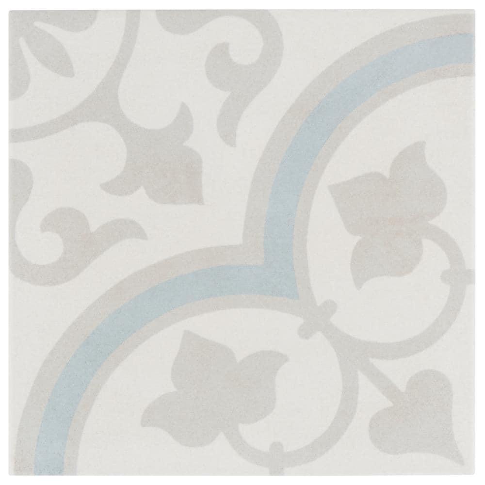 Plumeria 9" x 9" Porcelain Field Tile (10.65 sq. ft./ Case)