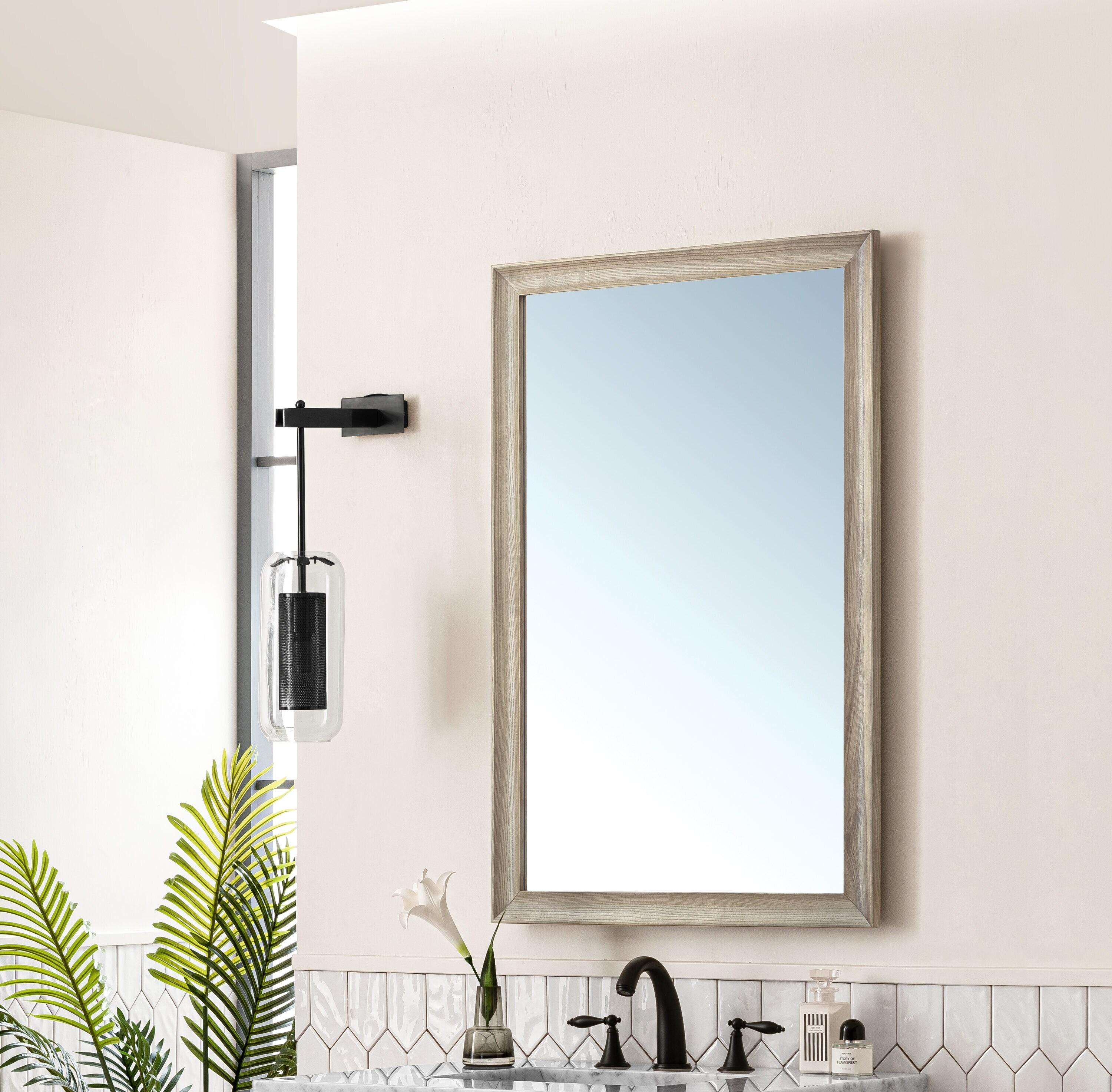 Glenbrooke Solid Wood Flat Wall Mirror
