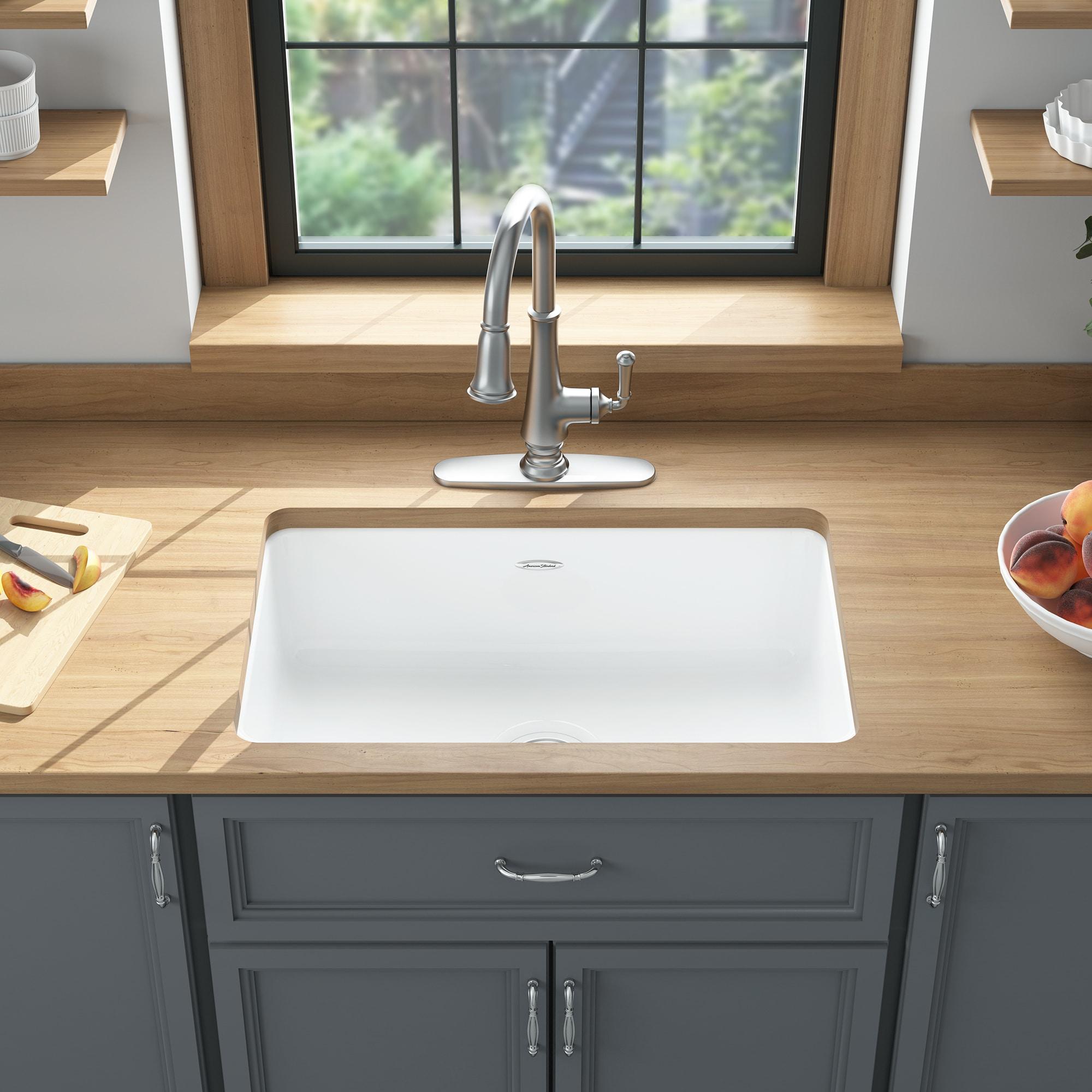 Delancey 30'' L Undermount Single Bowl Cast Iron Kitchen Sink