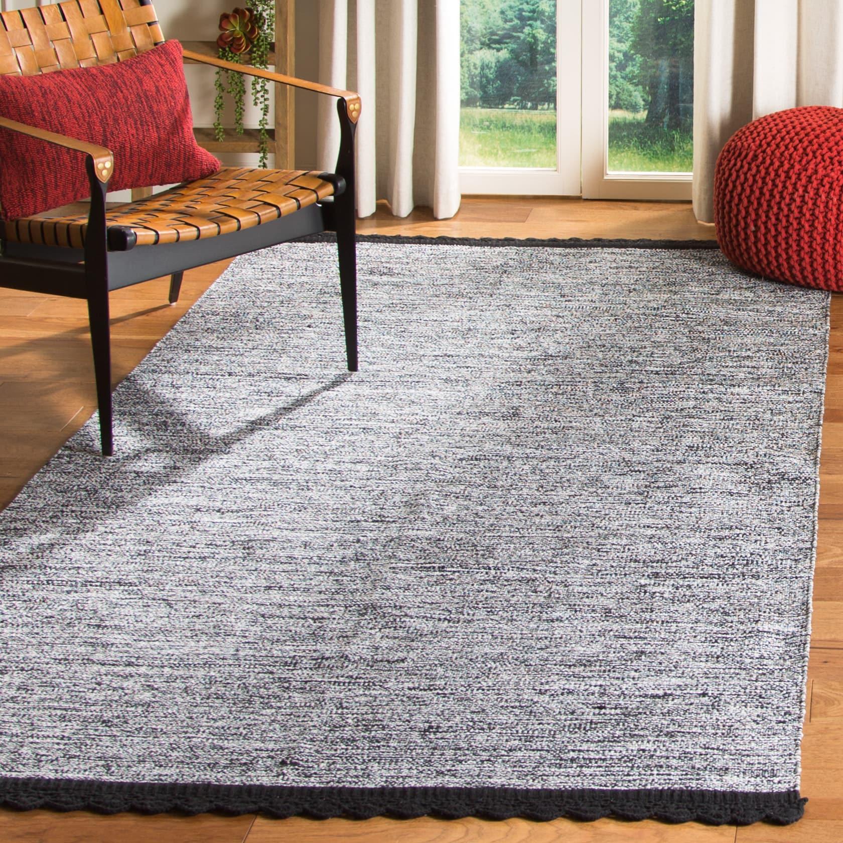 Montauk MTK615 Hand Woven Indoor Area Rug - Black - 8'x10' - Safavieh.