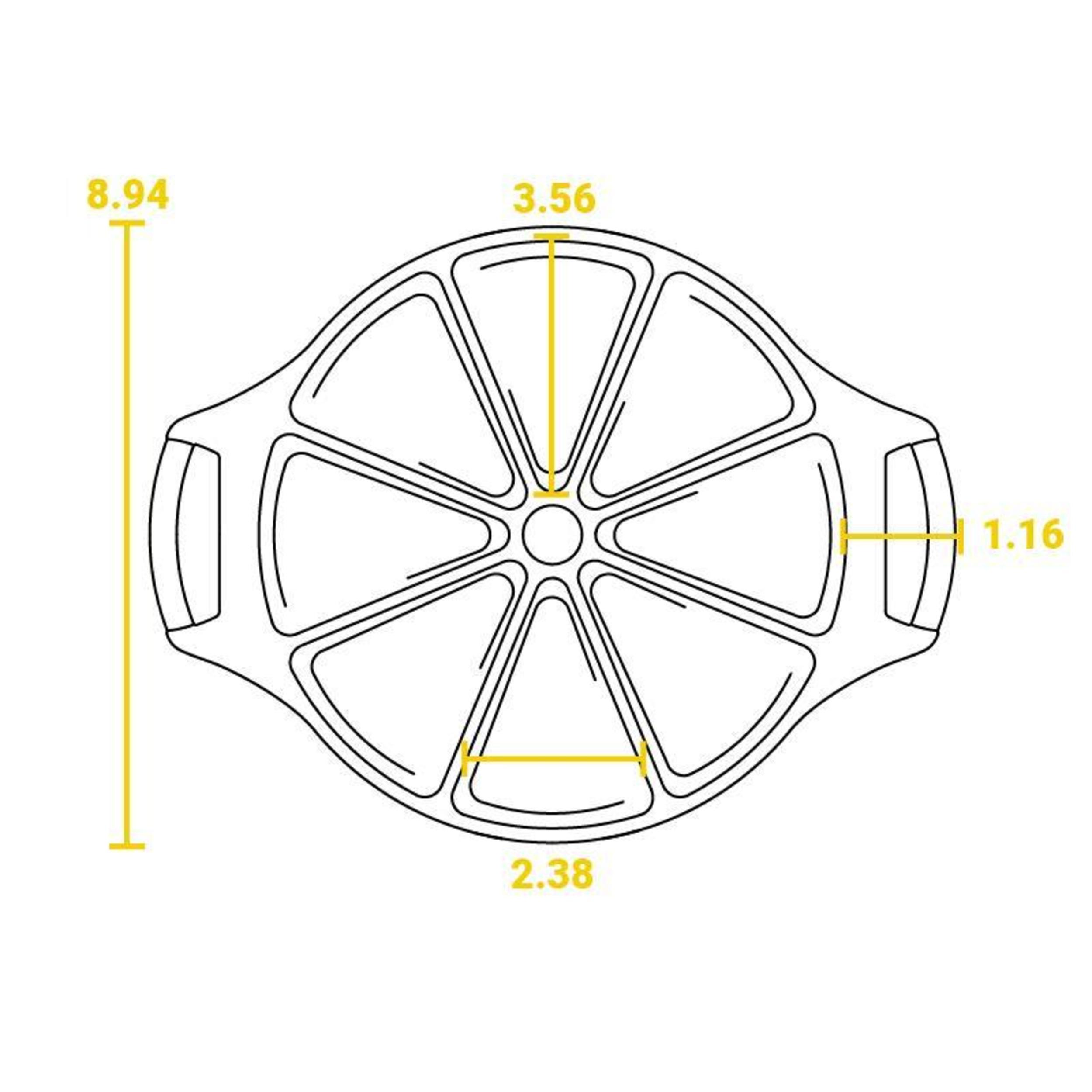 8 Impressions Cast Iron Wedge Pan