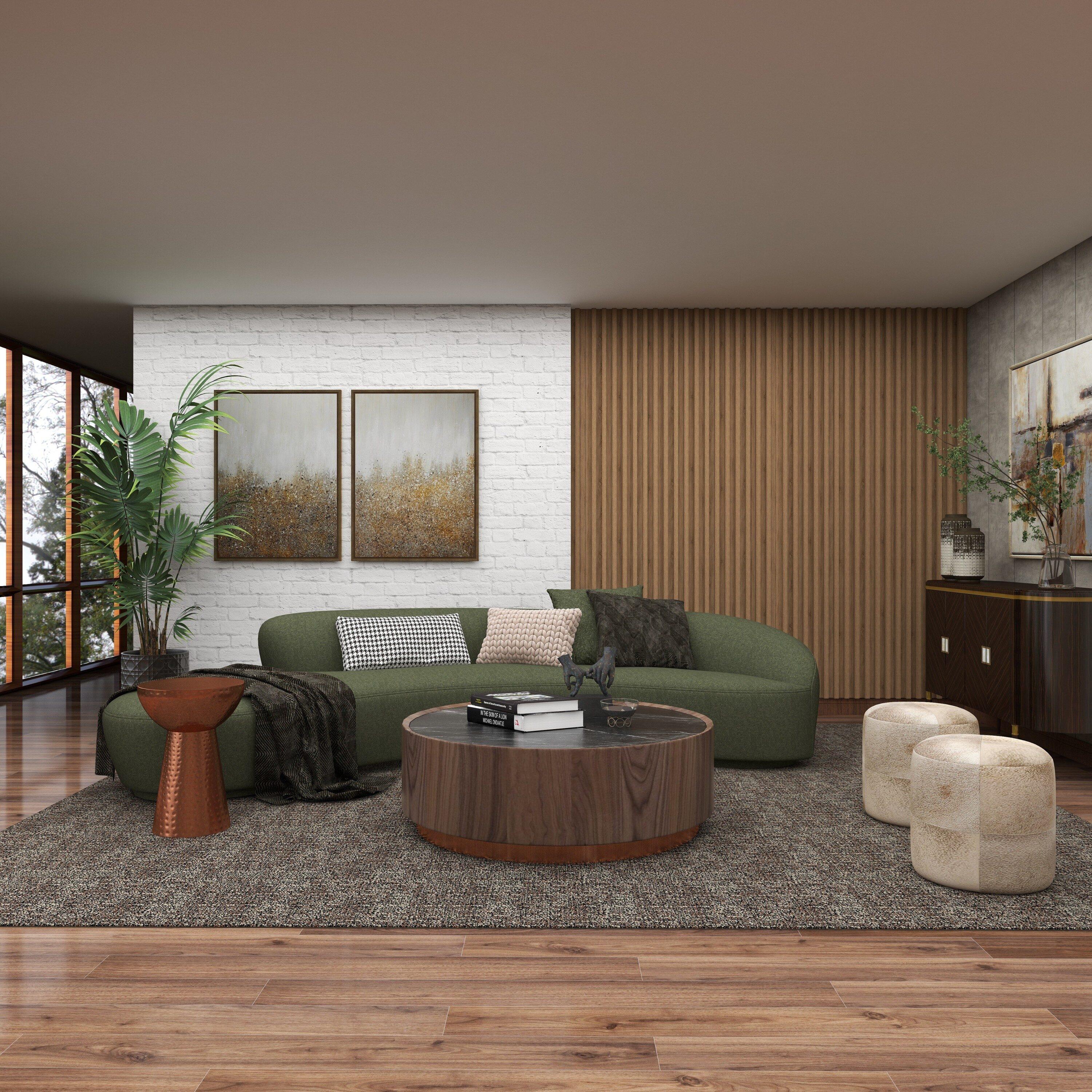 Ivy Bronx Dolina Metal Handmade Side End Accent Table with Hammered Design