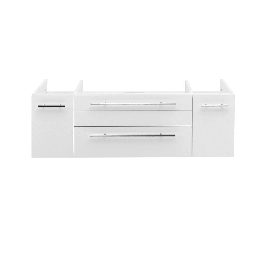 Fresca Lucera 47" Wall Mount Single Vessel Sink Bathroom Vanity Base Only (Top & Sink Not Included)
