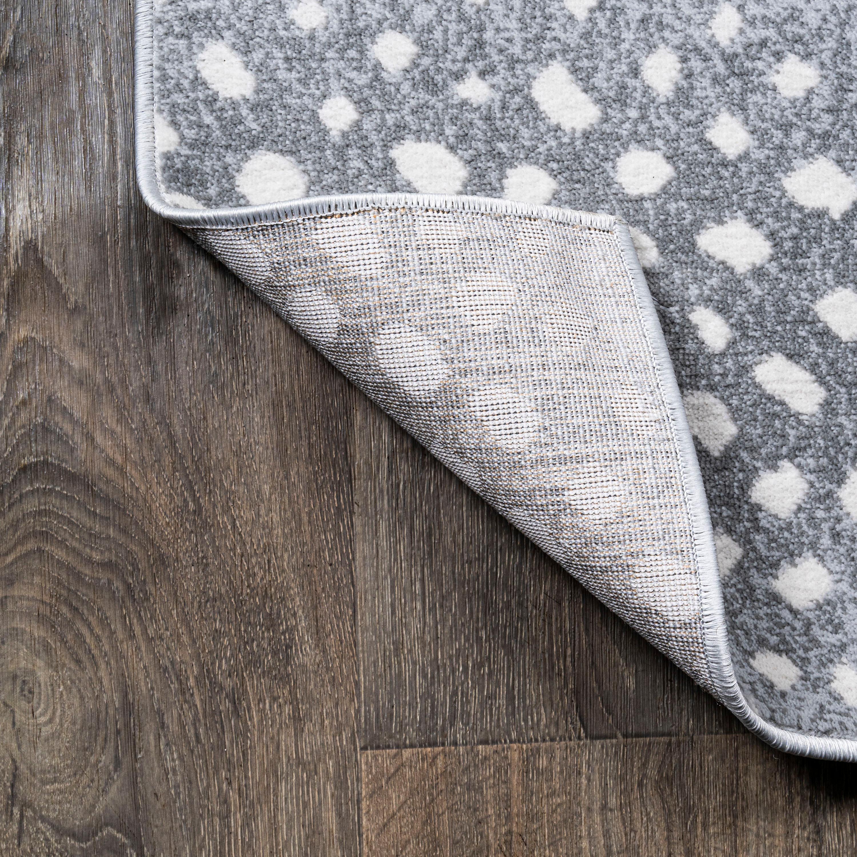 3'x 5' Antelope Modern Animal Area Rug, Light Gray/Cream - JONATHAN Y