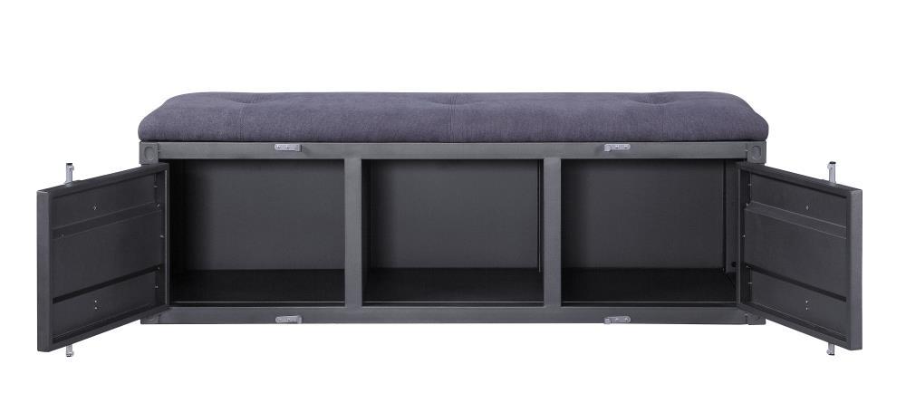 Acme Cargo Fabric Upholstered Storage Bench