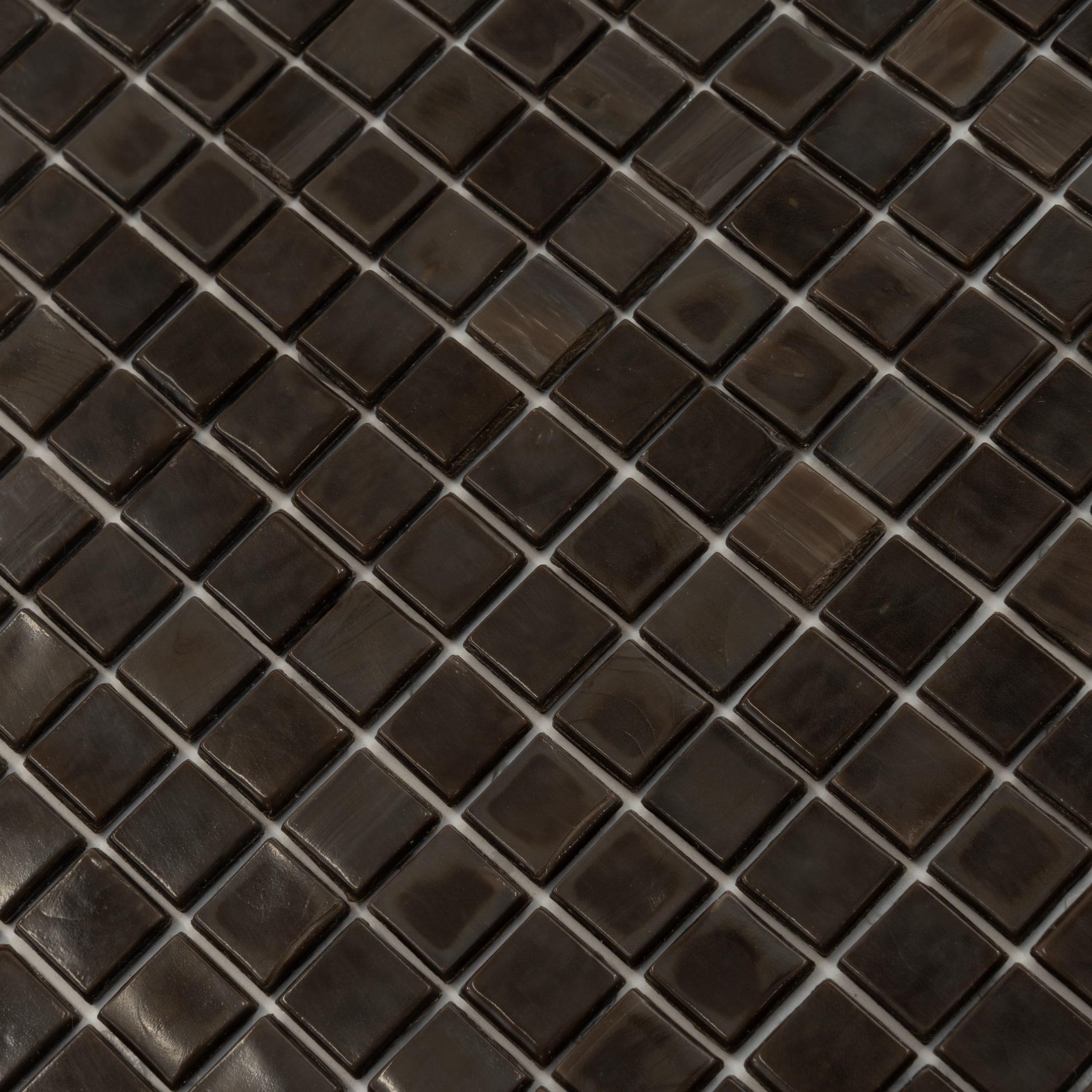 Skosh 0.6" x 0.6" Glass Grid Mosaic Wall & Floor Tile