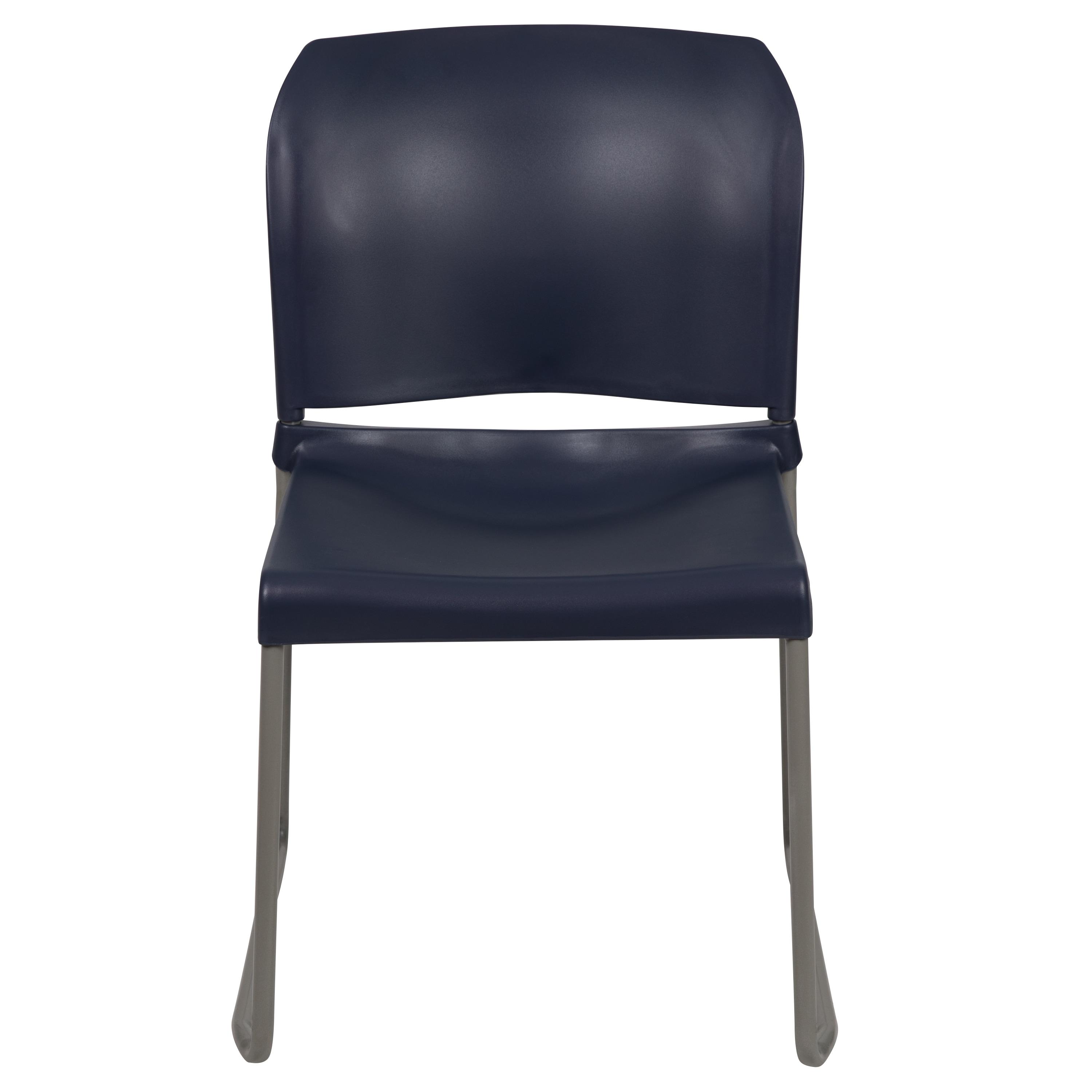 Flash Furniture Brielle Contoured Sled Base Stackable Waiting Room Chairs (Set of 5)