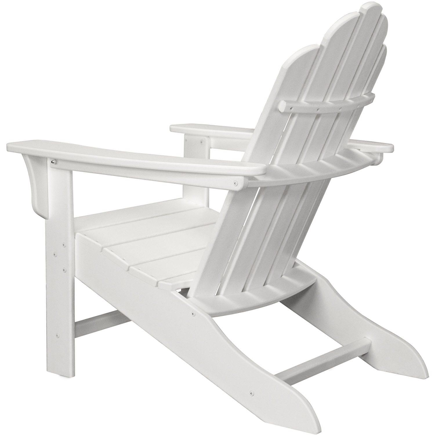 Hanover Outdoor Furniture All-Weather Contoured Adirondack Chair, White