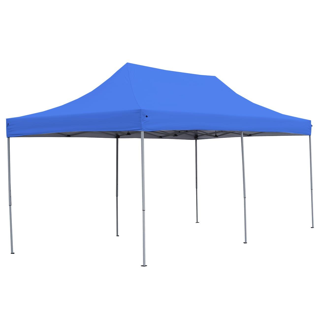 Ainfox 10 x 20 ft Pop up Outdoor Canopy Tent,Portable Shade Instant Folding Gazebo Tent,Blue
