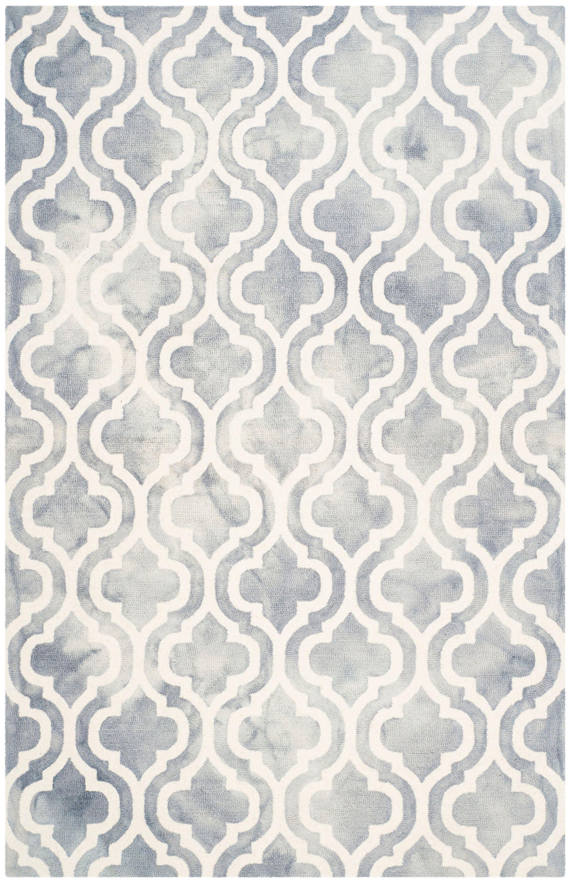 Dip Dye DDY537 Hand Tufted Accent Rug - Grey/Ivory - 2'x3' - Safavieh.